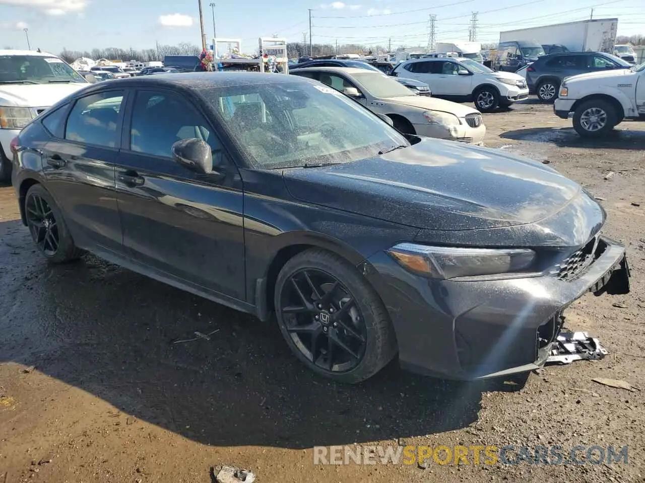4 Photograph of a damaged car 19XFL2H87SE009828 HONDA CIVIC 2025