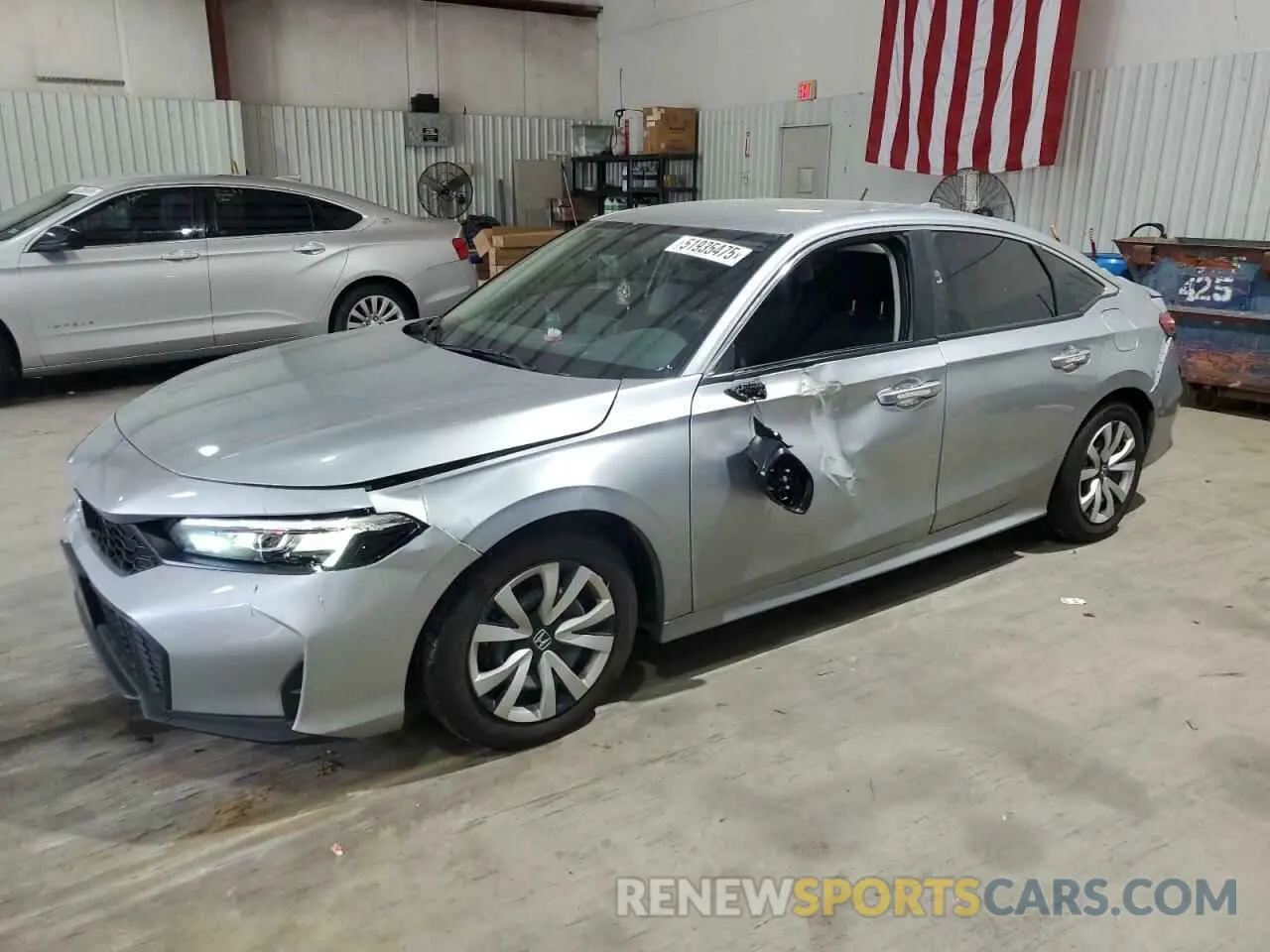 1 Photograph of a damaged car 2HGFE2F21SH509952 HONDA CIVIC 2025