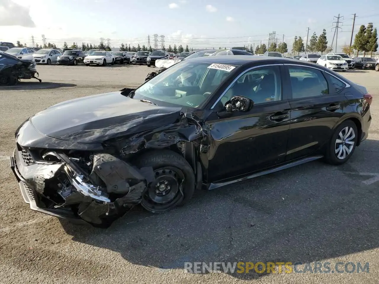 1 Photograph of a damaged car 2HGFE2F25SH533493 HONDA CIVIC 2025
