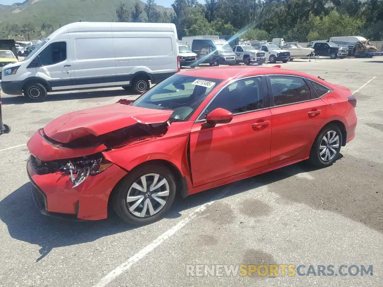 1 Photograph of a damaged car 2HGFE2F26SH570665 HONDA CIVIC 2025