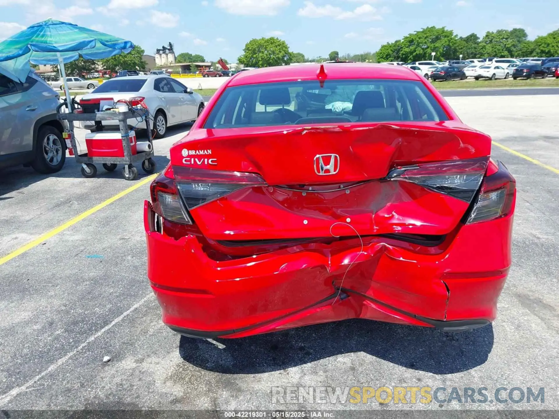 15 Photograph of a damaged car 2HGFE2F27SH566723 HONDA CIVIC 2025