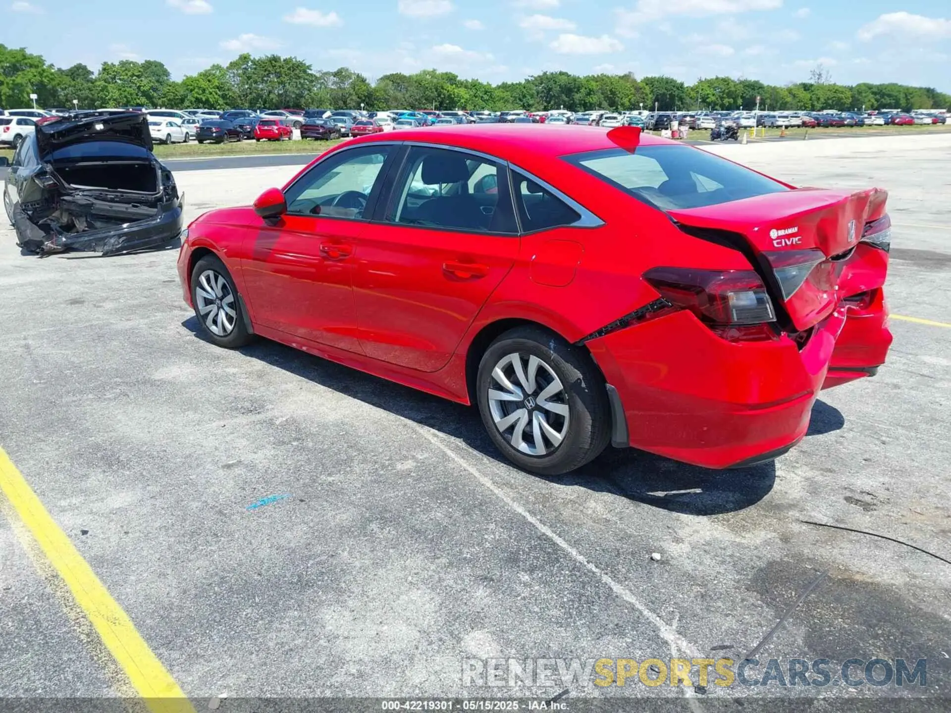 3 Photograph of a damaged car 2HGFE2F27SH566723 HONDA CIVIC 2025