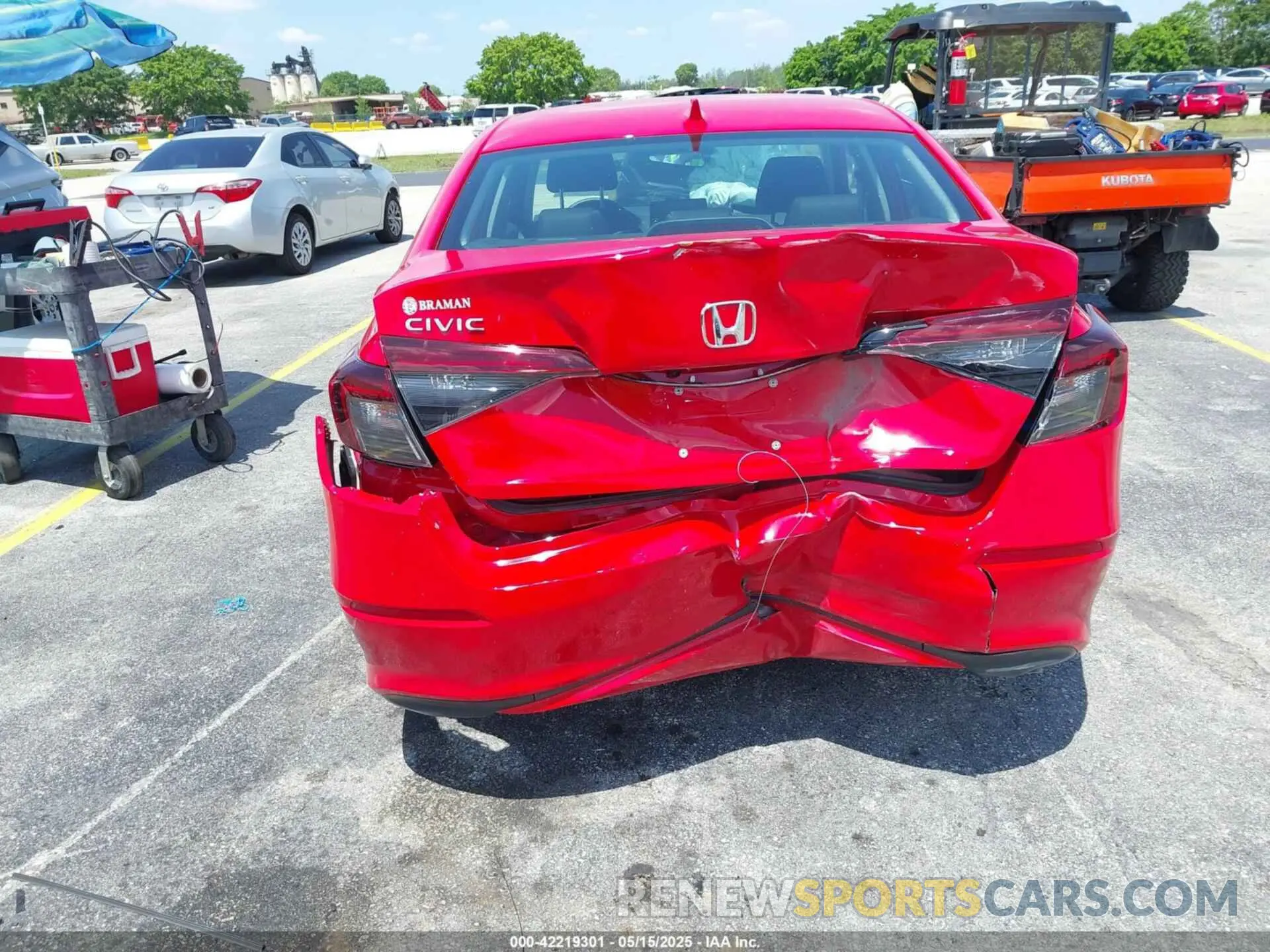 6 Photograph of a damaged car 2HGFE2F27SH566723 HONDA CIVIC 2025