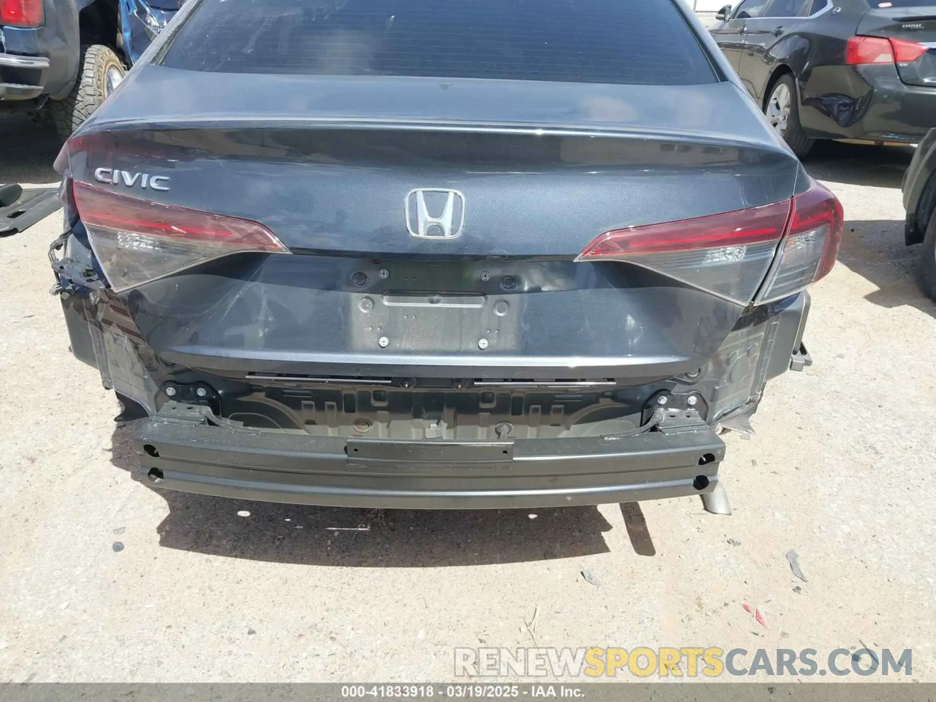6 Photograph of a damaged car 2HGFE2F28SH530393 HONDA CIVIC 2025