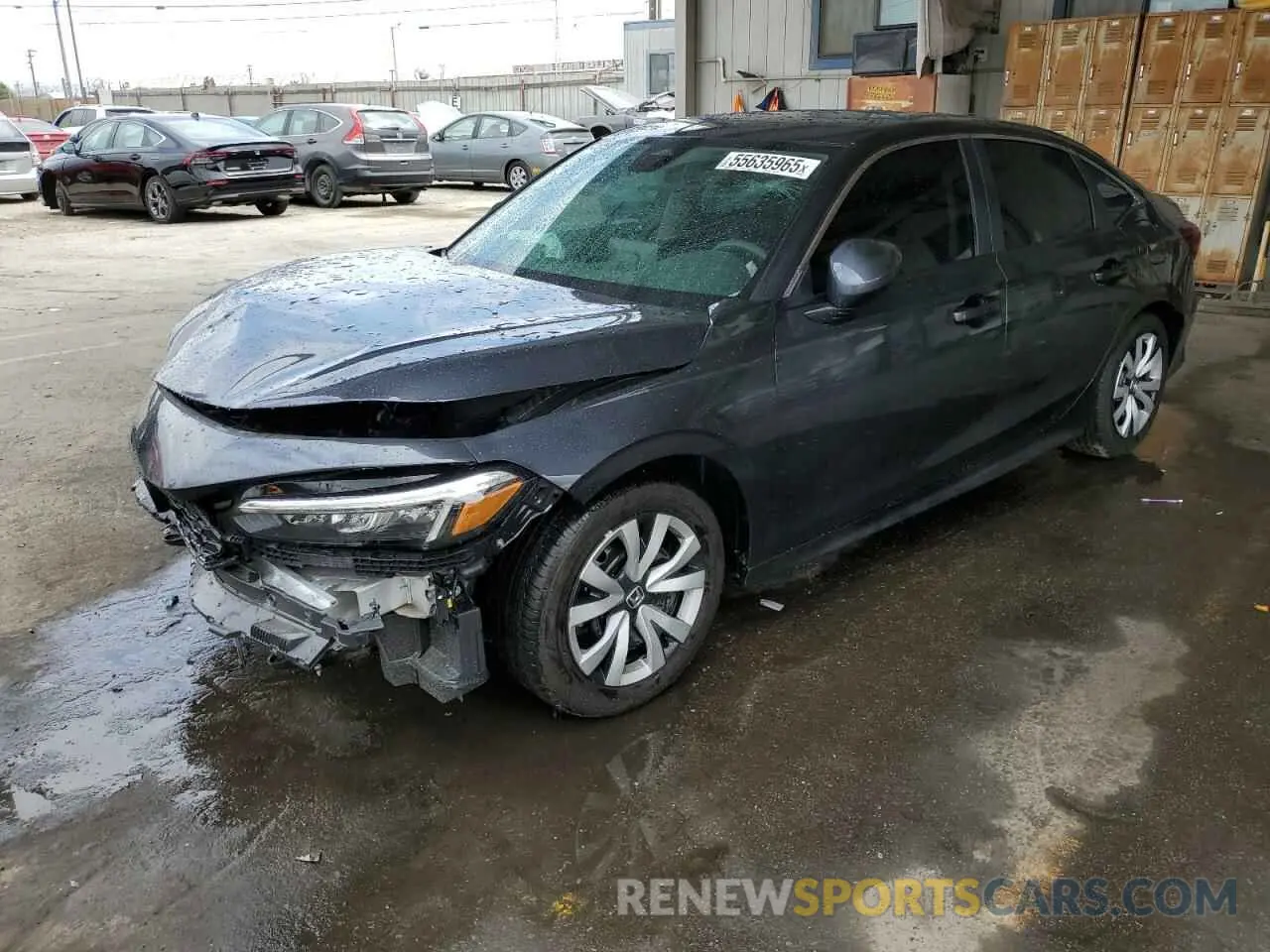 1 Photograph of a damaged car 2HGFE2F28SH559036 HONDA CIVIC 2025