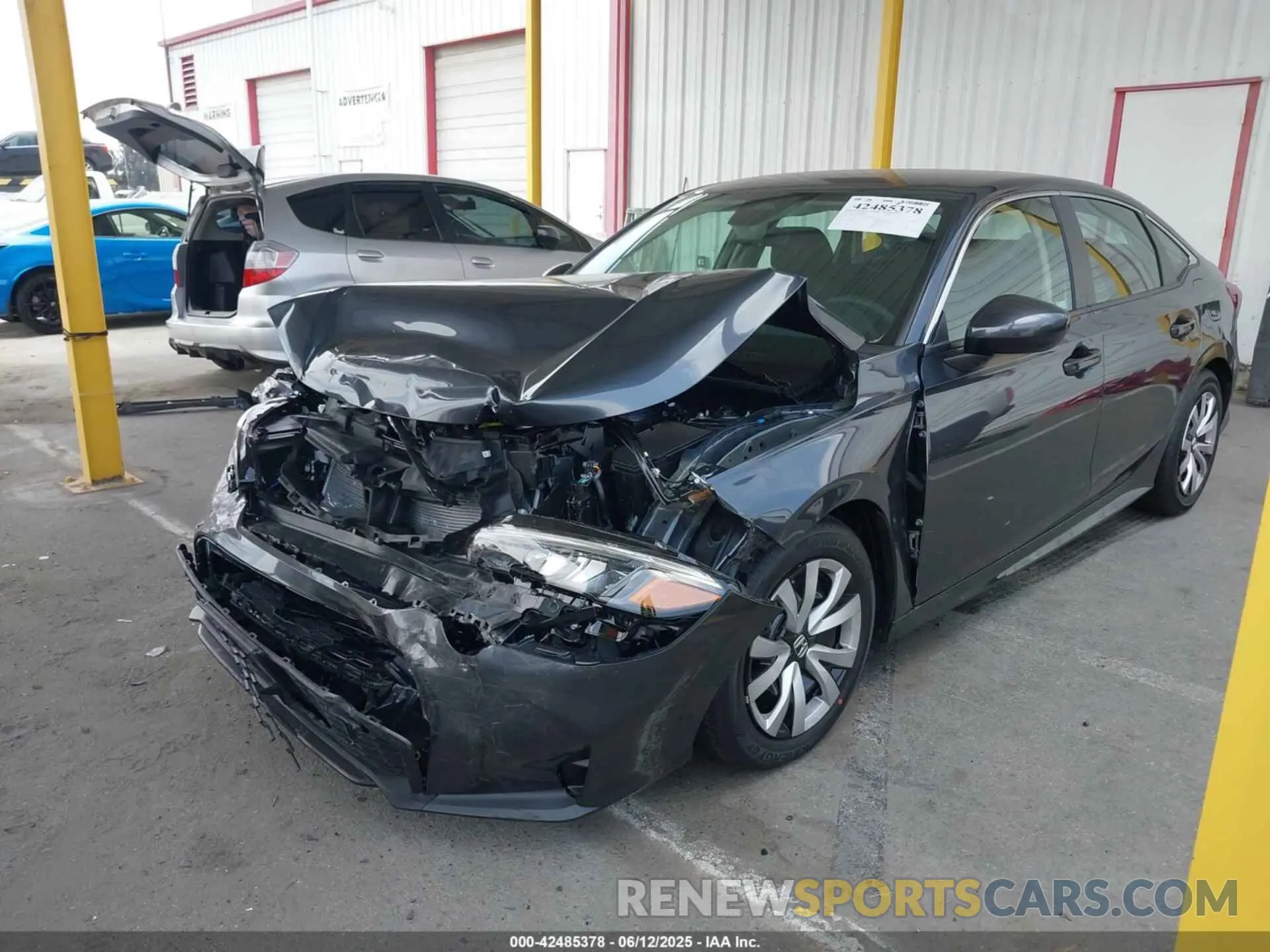 2 Photograph of a damaged car 2HGFE2F28SH596149 HONDA CIVIC 2025