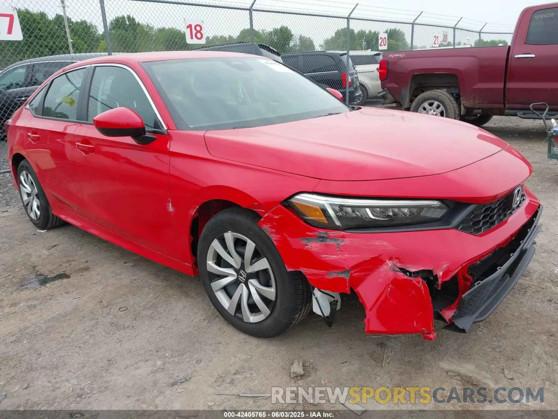 1 Photograph of a damaged car 2HGFE2F2XSH549284 HONDA CIVIC 2025