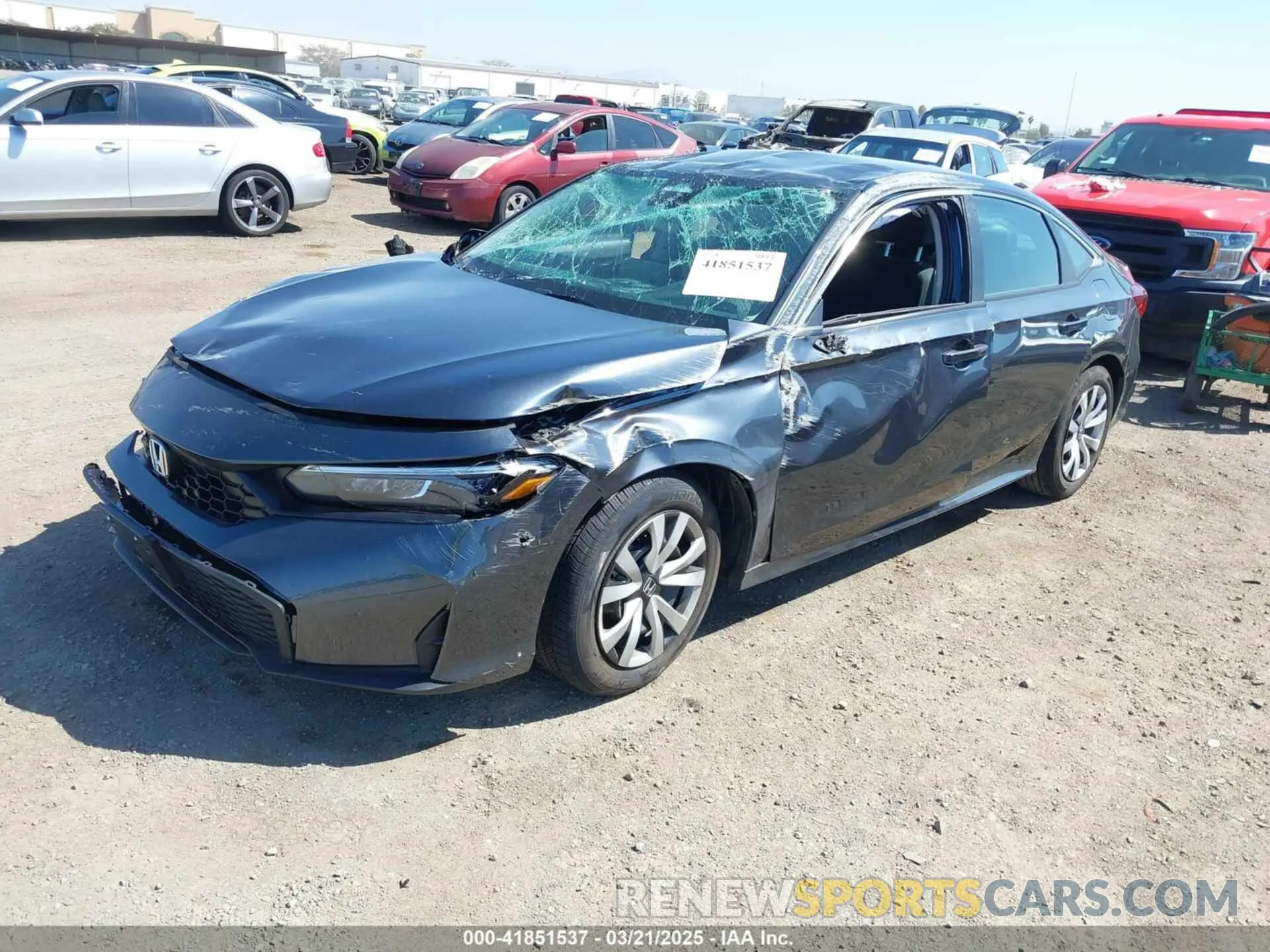2 Photograph of a damaged car 2HGFE2F2XSH566263 HONDA CIVIC 2025