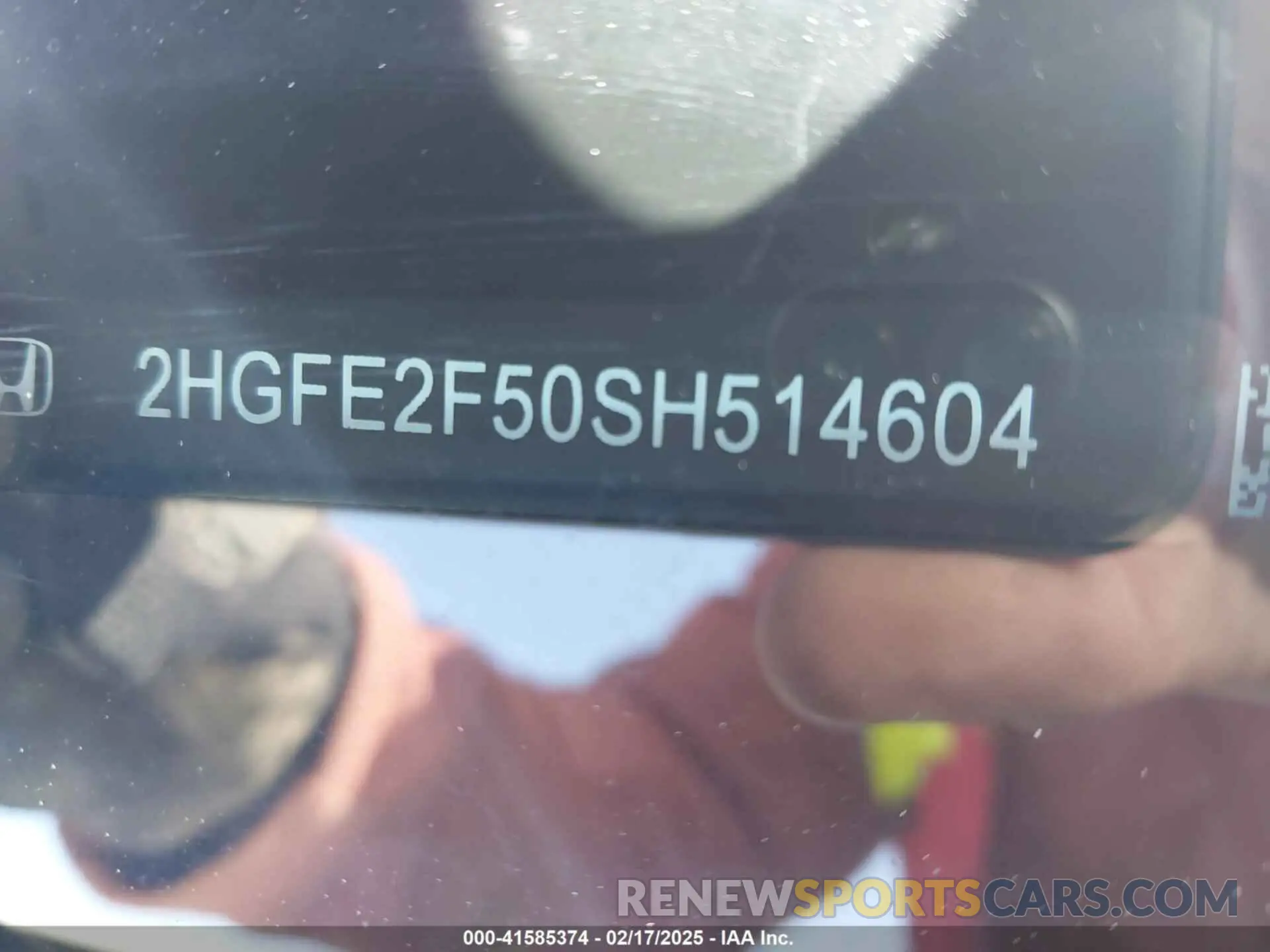9 Photograph of a damaged car 2HGFE2F50SH514604 HONDA CIVIC 2025