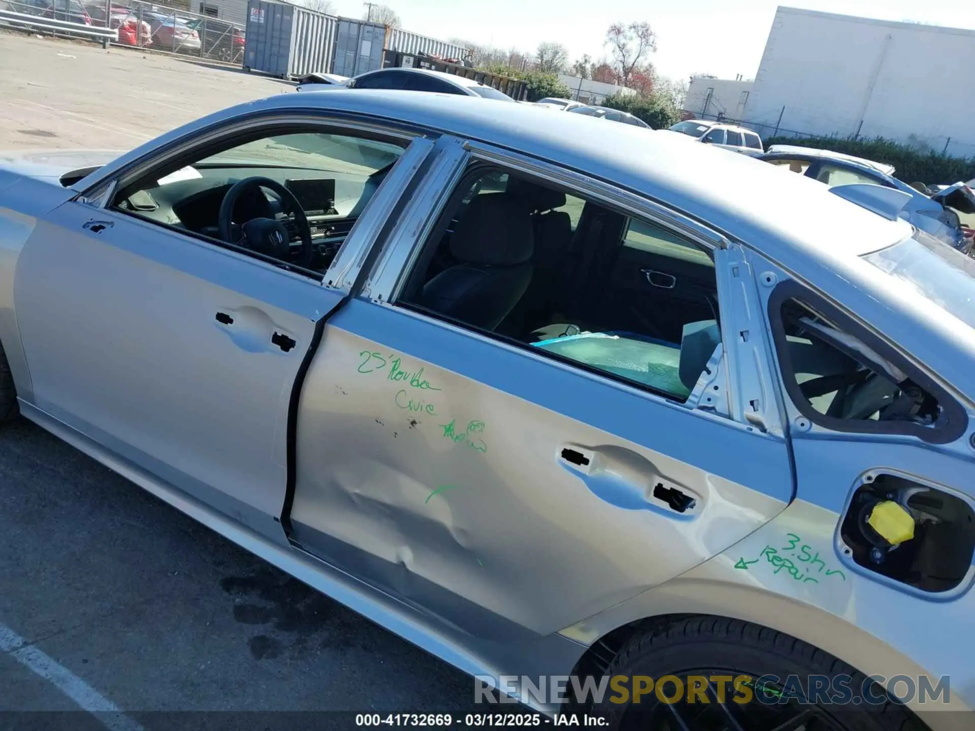 15 Photograph of a damaged car 2HGFE2F50SH532844 HONDA CIVIC 2025