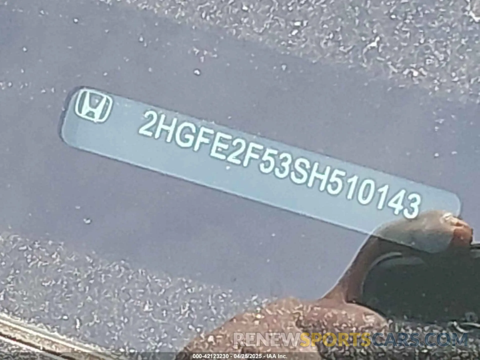 17 Photograph of a damaged car 2HGFE2F53SH510143 HONDA CIVIC 2025