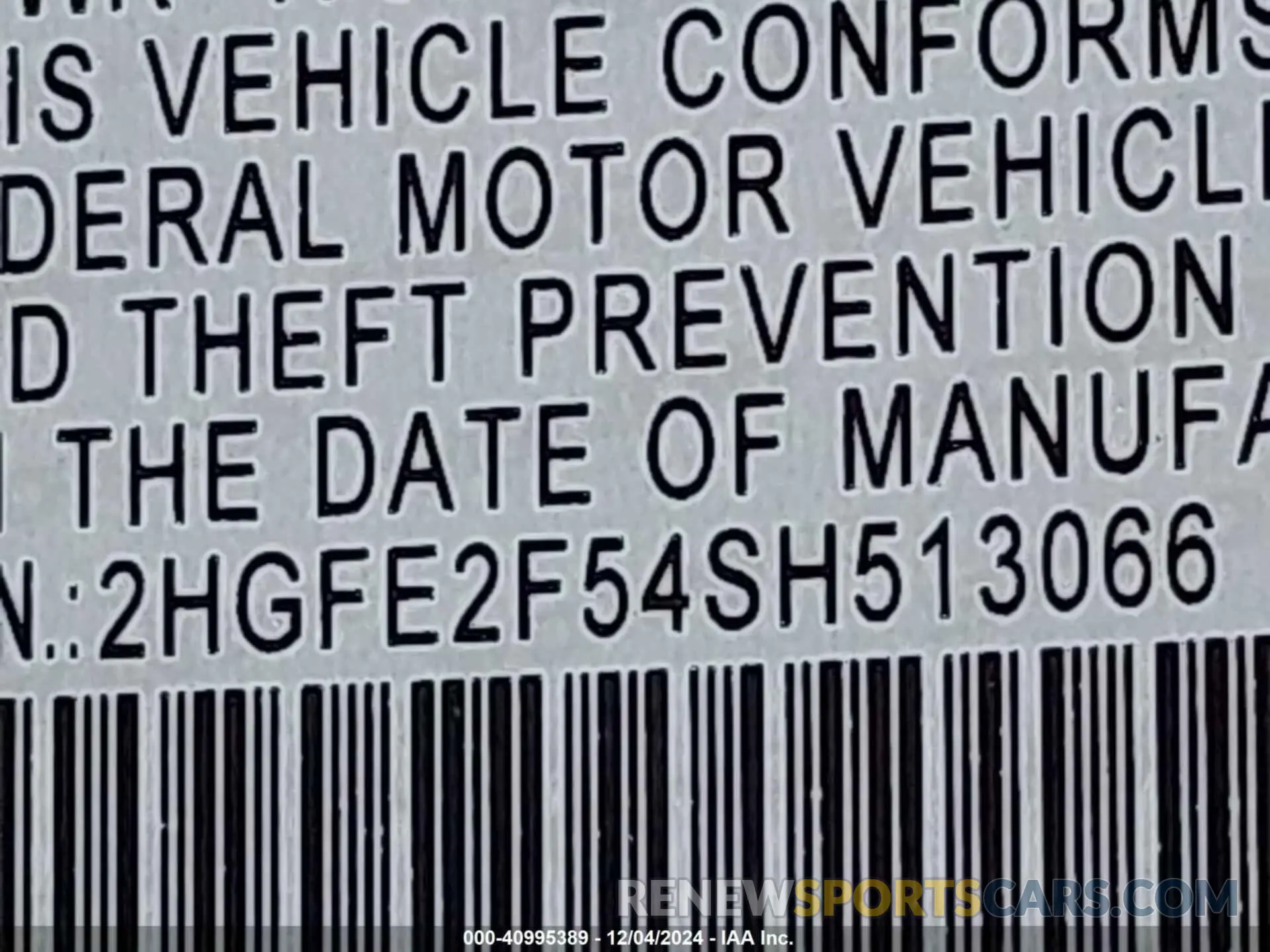 9 Photograph of a damaged car 2HGFE2F54SH513066 HONDA CIVIC 2025