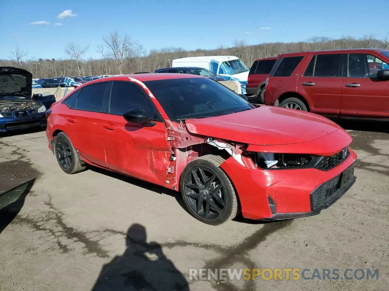 4 Photograph of a damaged car 2HGFE2F56SH510377 HONDA CIVIC 2025