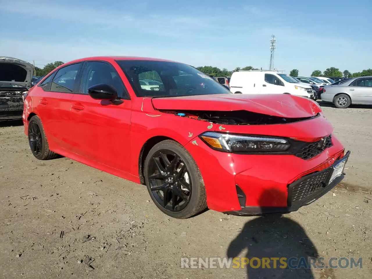 4 Photograph of a damaged car 2HGFE2F57SH575478 HONDA CIVIC 2025