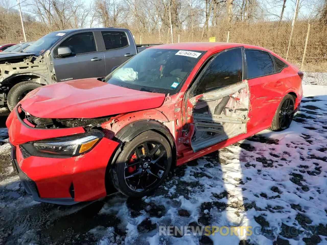 1 Photograph of a damaged car 2HGFE2F58SH513555 HONDA CIVIC 2025