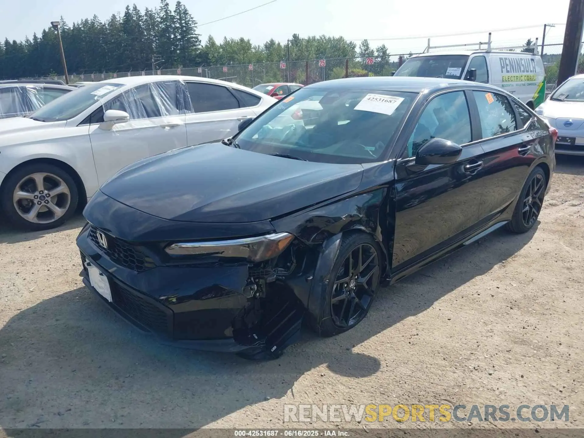 2 Photograph of a damaged car 2HGFE2F59SH600736 HONDA CIVIC 2025