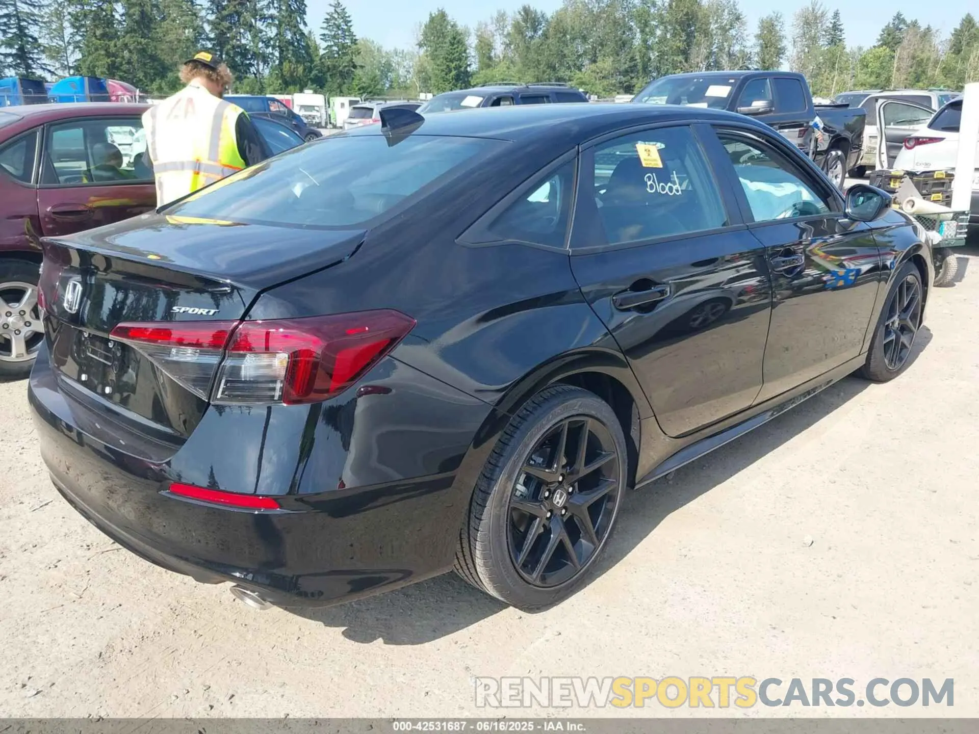 4 Photograph of a damaged car 2HGFE2F59SH600736 HONDA CIVIC 2025