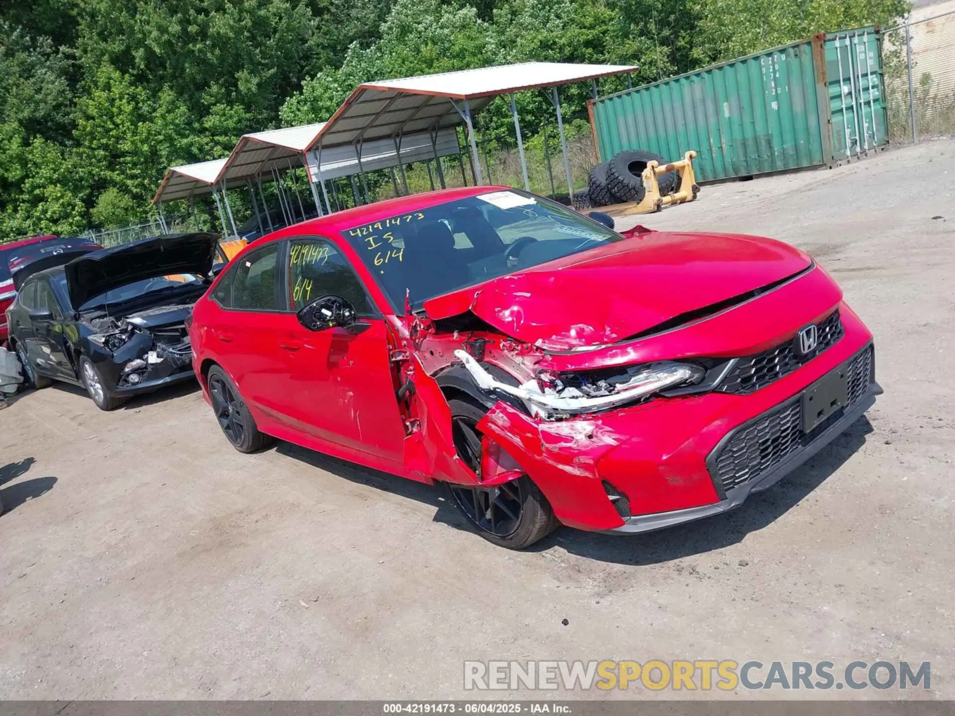1 Photograph of a damaged car 2HGFE2F5XSH523326 HONDA CIVIC 2025
