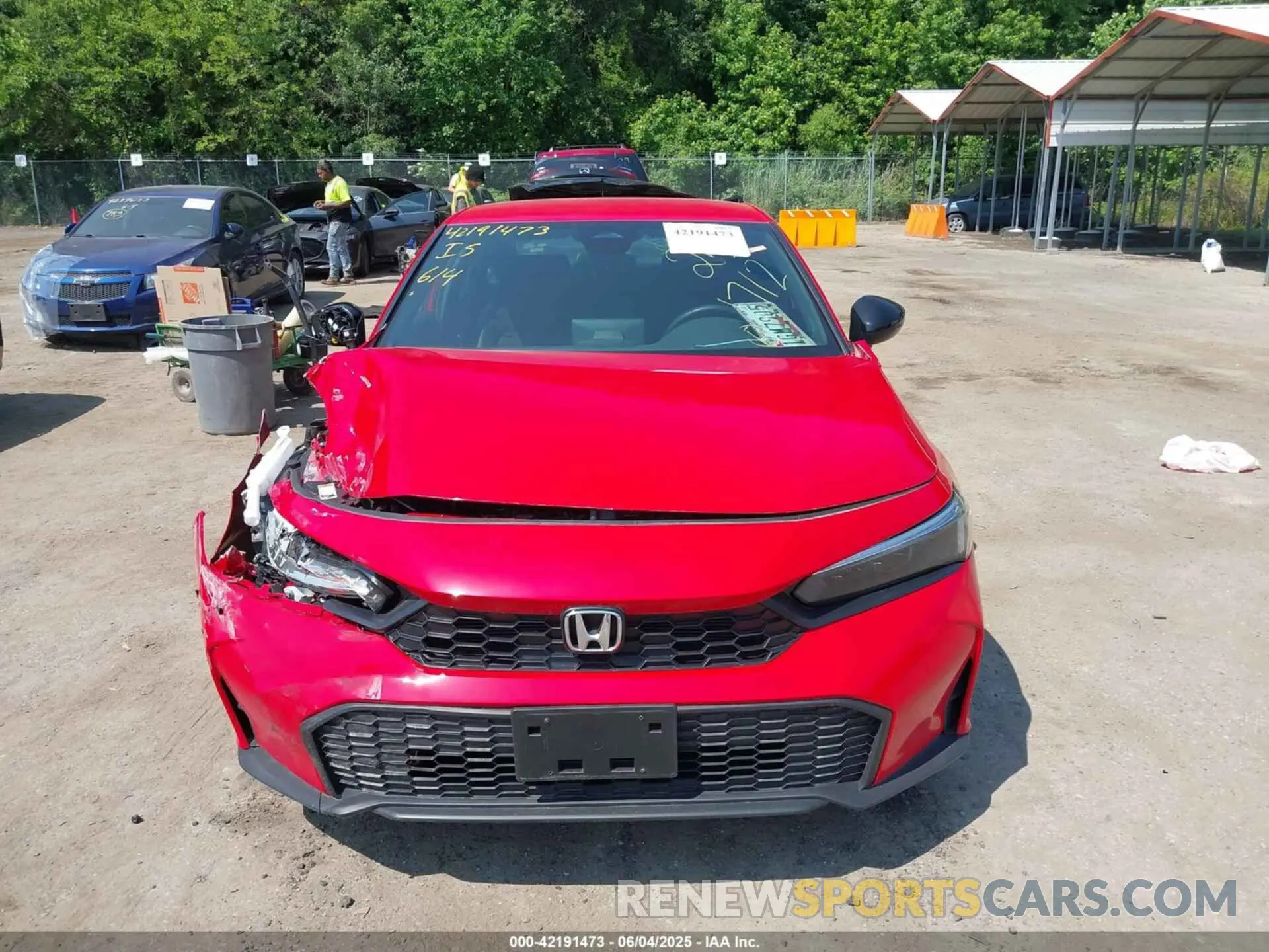 12 Photograph of a damaged car 2HGFE2F5XSH523326 HONDA CIVIC 2025