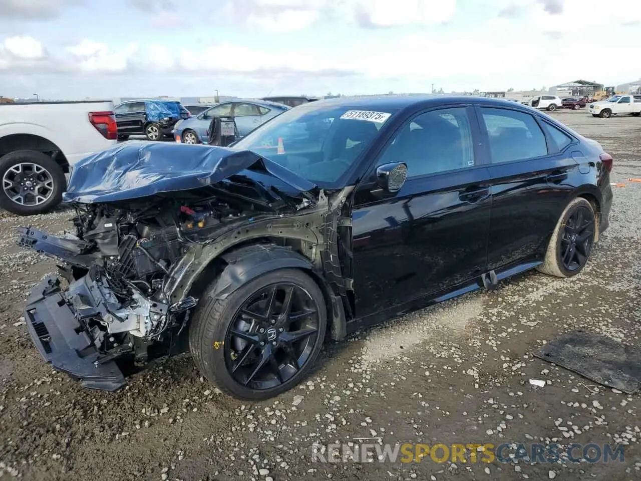 1 Photograph of a damaged car 2HGFE2F5XSH531510 HONDA CIVIC 2025