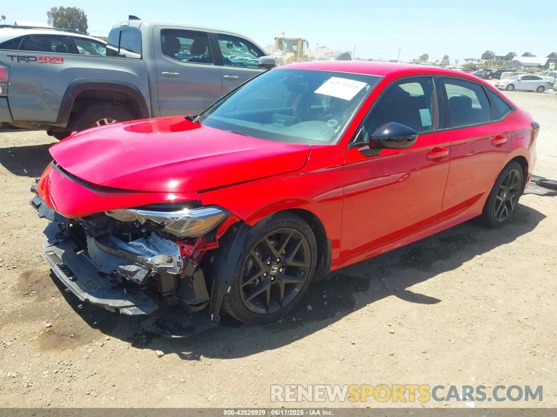 2 Photograph of a damaged car 2HGFE2F5XSH543561 HONDA CIVIC 2025