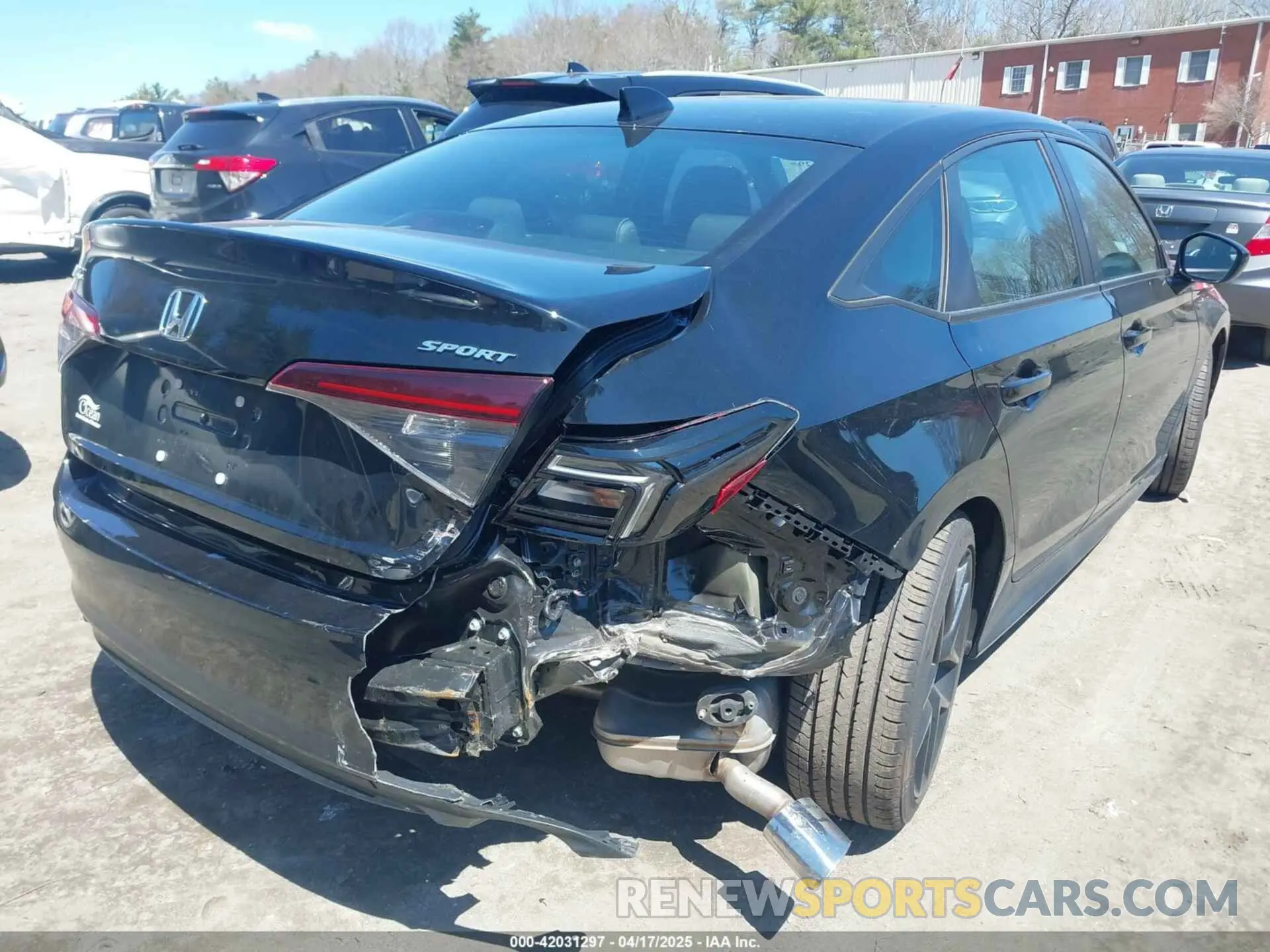 4 Photograph of a damaged car 2HGFE2F5XSH554687 HONDA CIVIC 2025