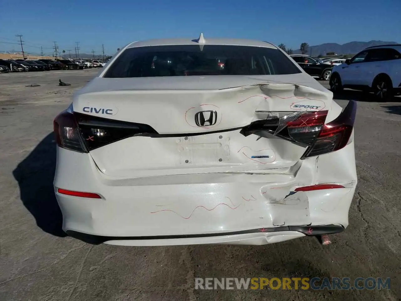 6 Photograph of a damaged car 2HGFE4F81SH315325 HONDA CIVIC 2025