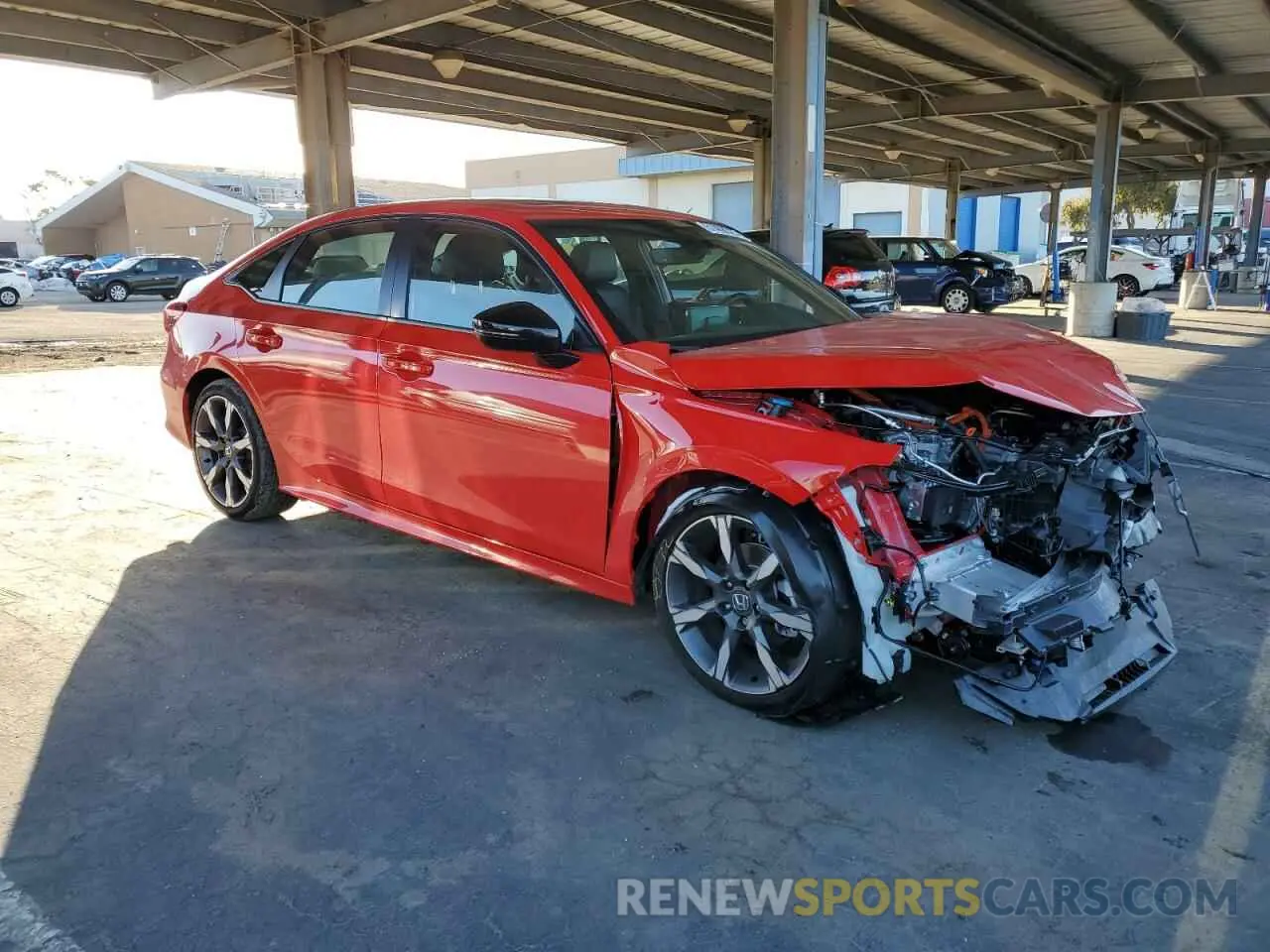4 Photograph of a damaged car 2HGFE4F84SH312791 HONDA CIVIC 2025