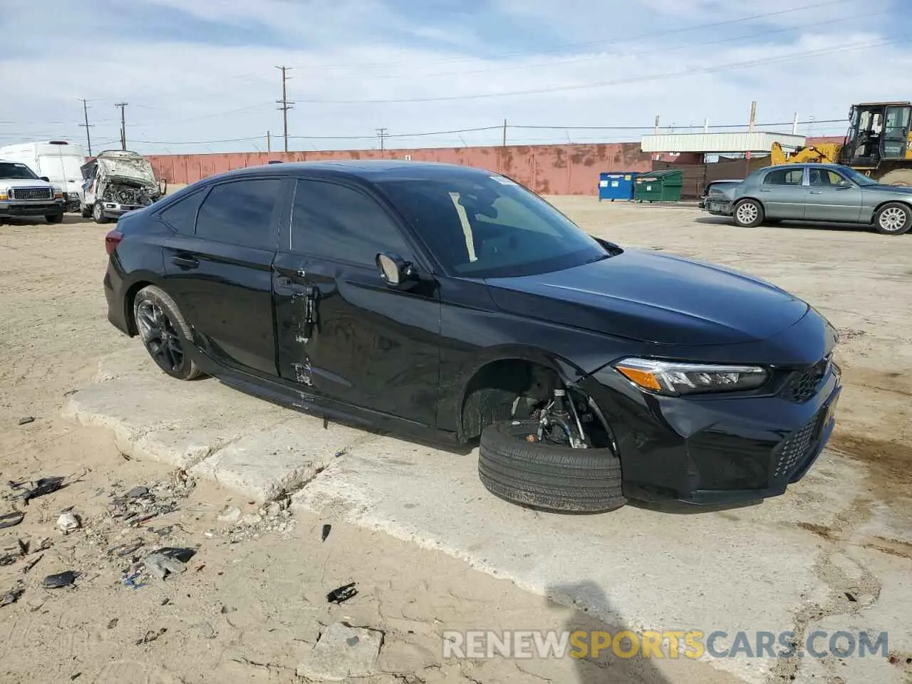 4 Photograph of a damaged car 2HGFE4F84SH326075 HONDA CIVIC 2025
