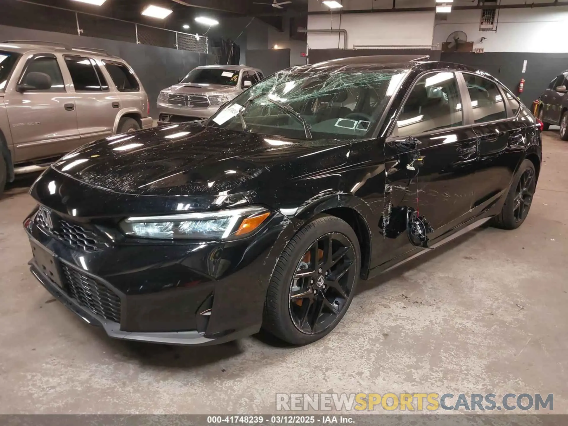 2 Photograph of a damaged car 19XFL4H8XSE007762 HONDA CIVIC  HYBRID 2025