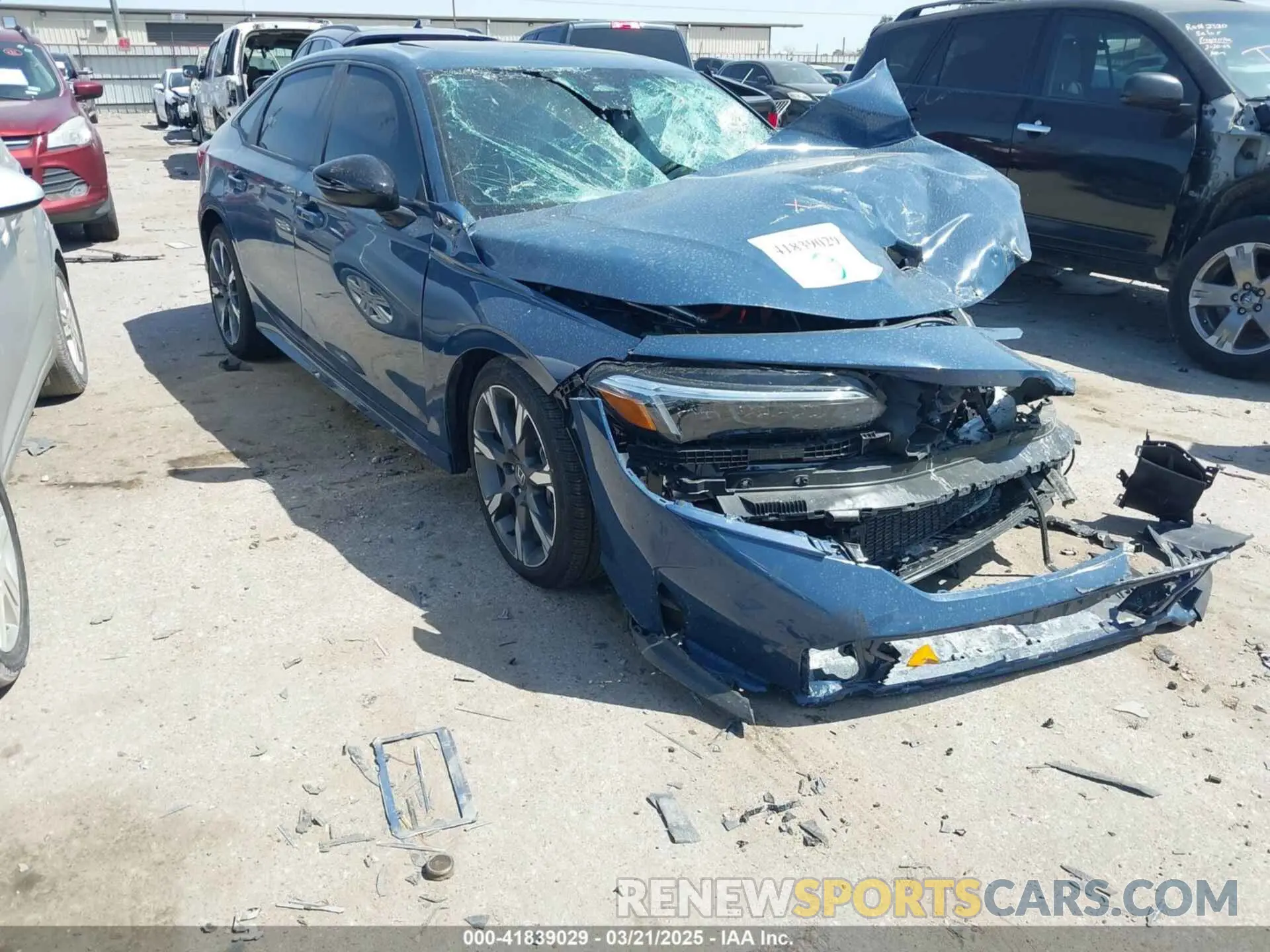 1 Photograph of a damaged car 2HGFE4F81SH321500 HONDA CIVIC  HYBRID 2025