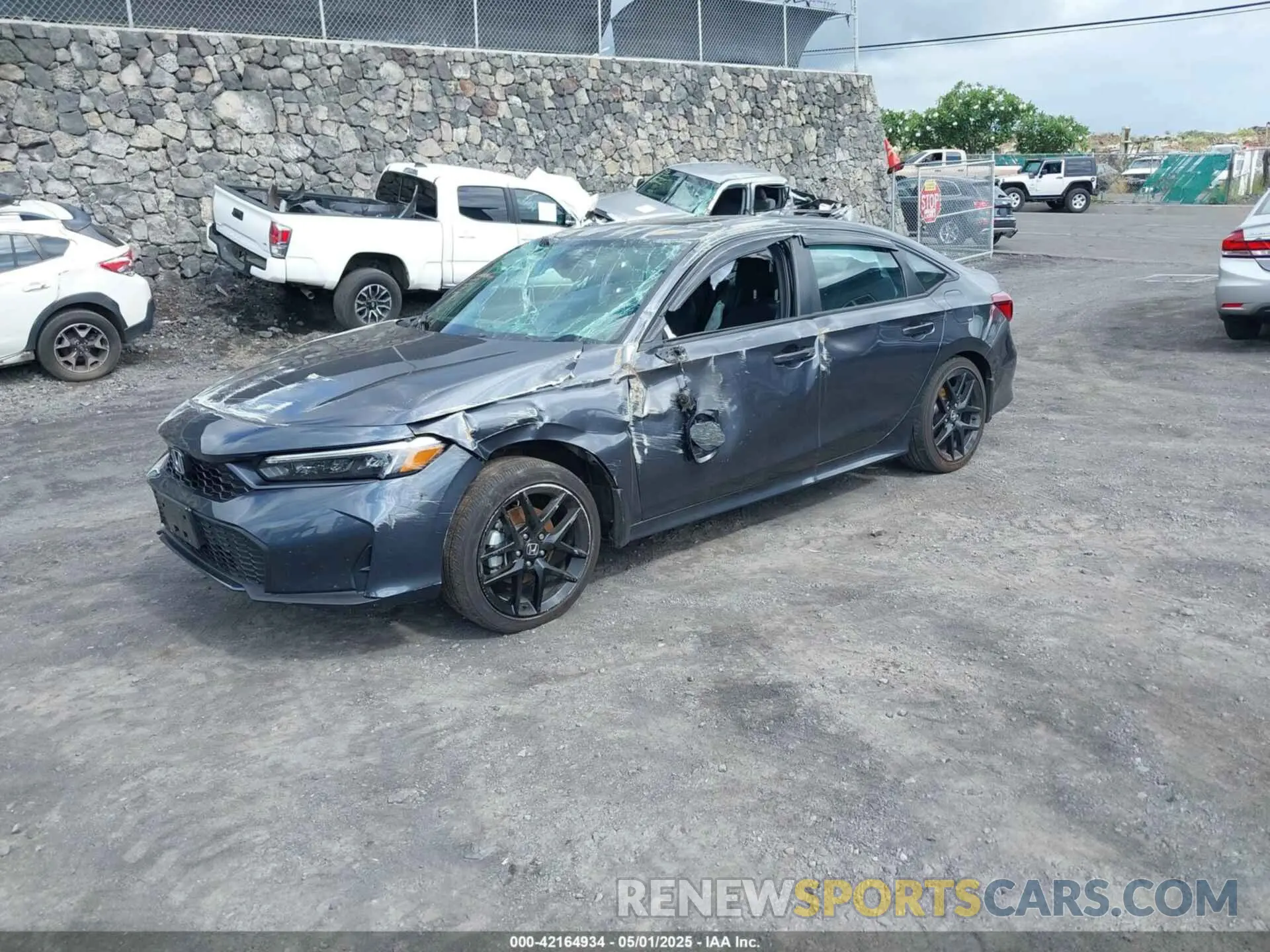 2 Photograph of a damaged car 2HGFE4F86SH302702 HONDA CIVIC  HYBRID 2025