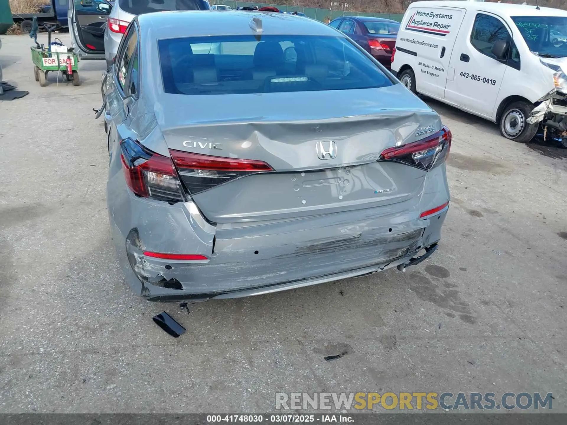 17 Photograph of a damaged car 2HGFE4F87SH325177 HONDA CIVIC  HYBRID 2025