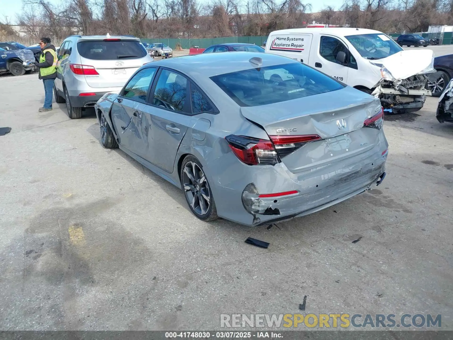 3 Photograph of a damaged car 2HGFE4F87SH325177 HONDA CIVIC  HYBRID 2025
