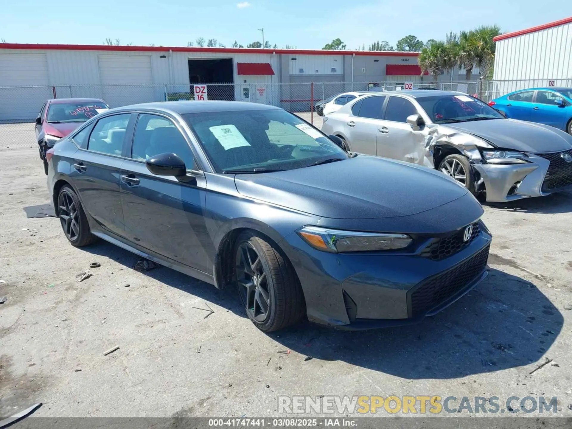 1 Photograph of a damaged car 2HGFE4F87SH329326 HONDA CIVIC  HYBRID 2025