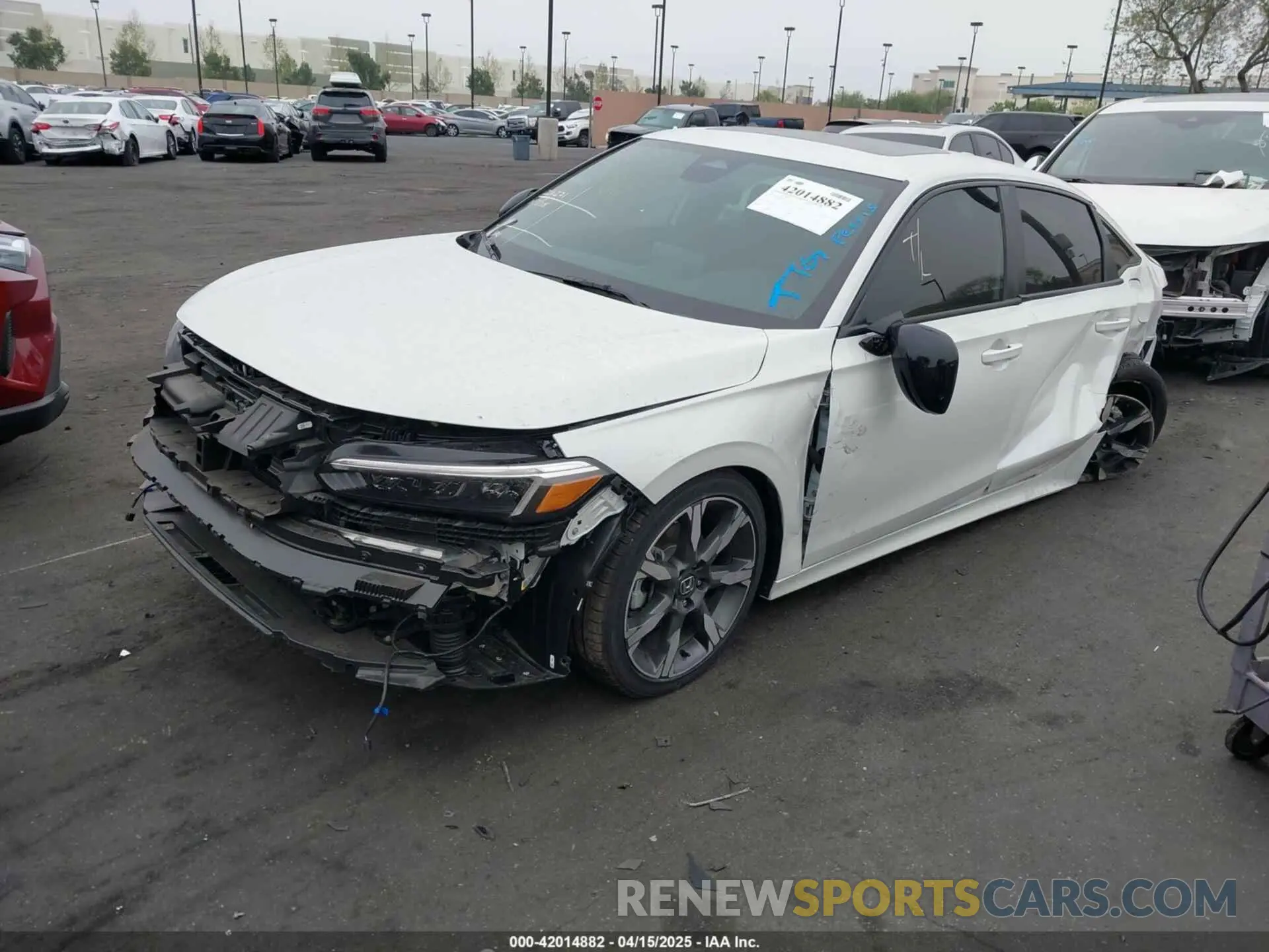 2 Photograph of a damaged car 2HGFE4F88SH314155 HONDA CIVIC  HYBRID 2025