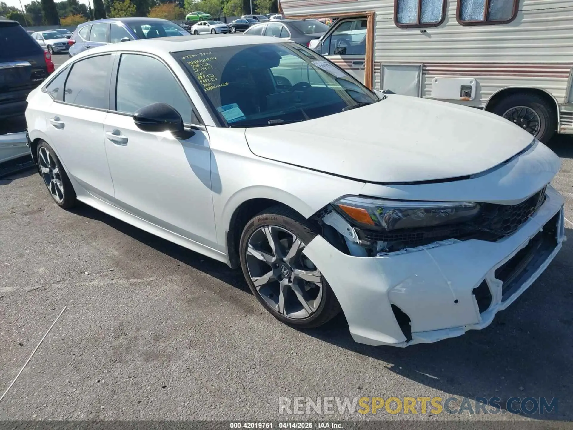 1 Photograph of a damaged car 2HGFE4F88SH318108 HONDA CIVIC  HYBRID 2025