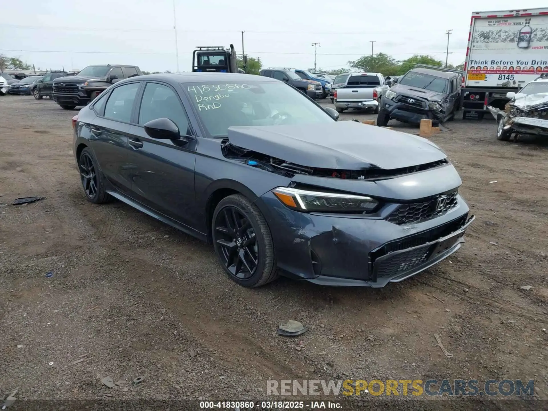 1 Photograph of a damaged car 2HGFE4F89SH306033 HONDA CIVIC  HYBRID 2025