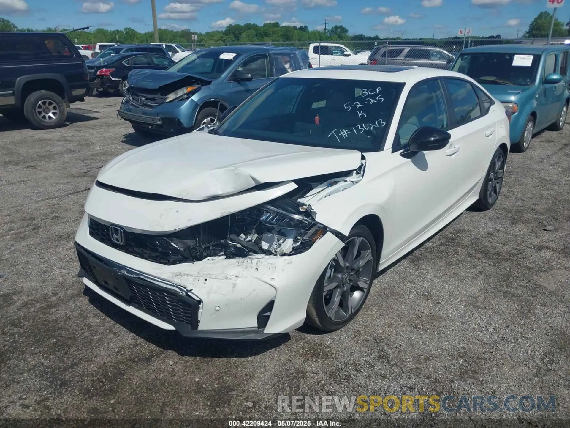 2 Photograph of a damaged car 2HGFE4F89SH323625 HONDA CIVIC HYBRID 2025