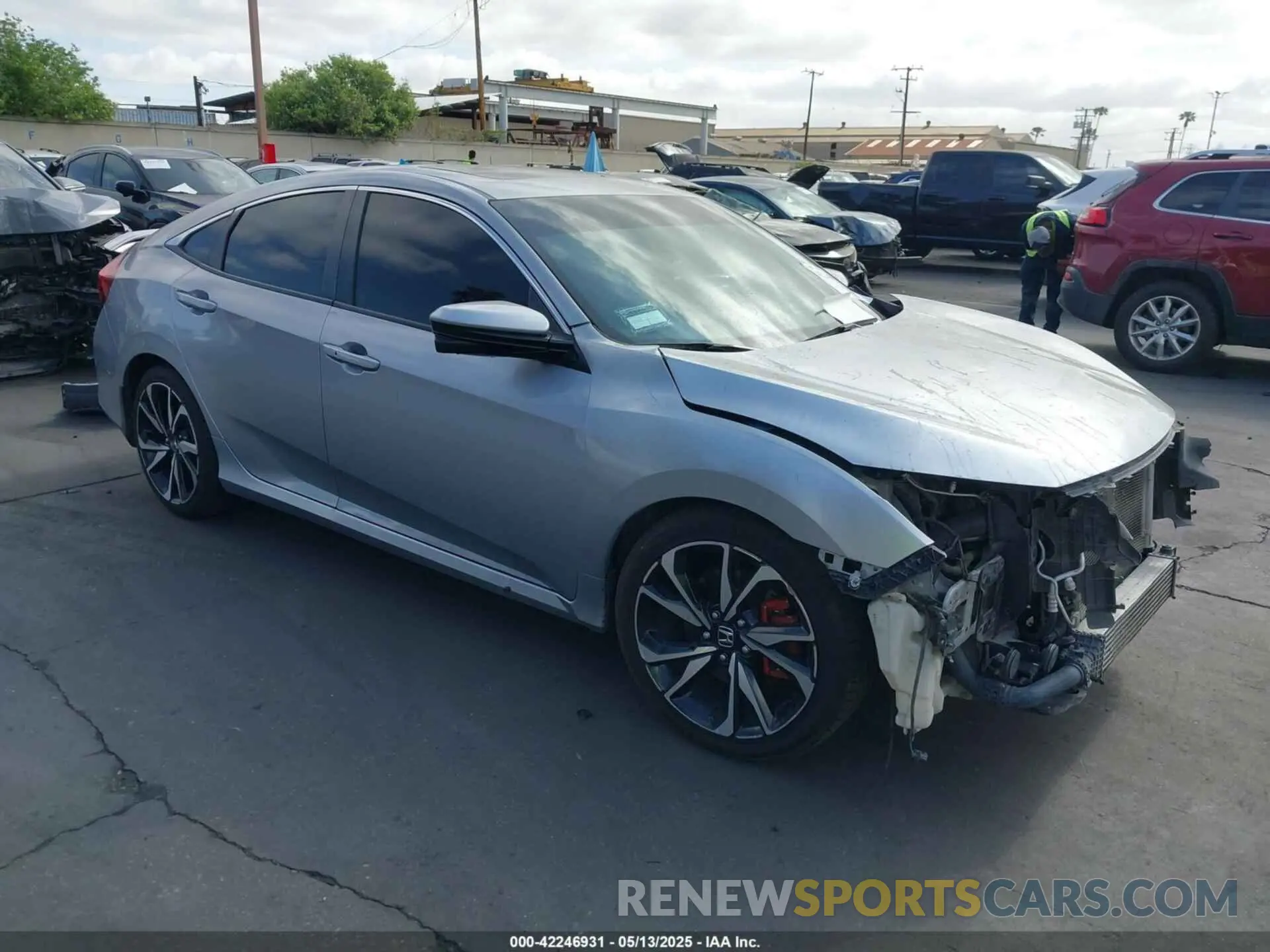 1 Photograph of a damaged car 2HGFC1E51KH708334 HONDA CIVIC SI 2019