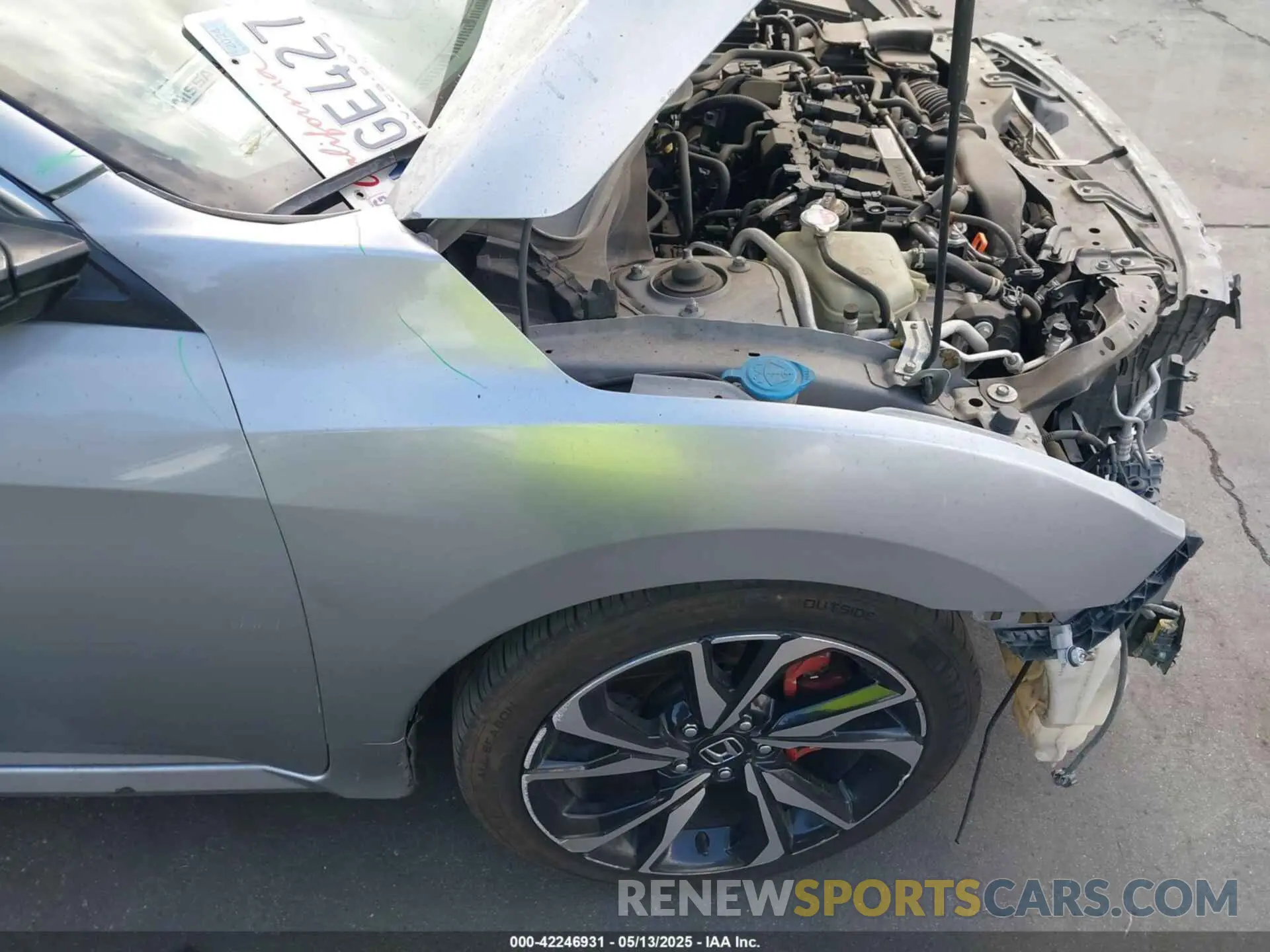 19 Photograph of a damaged car 2HGFC1E51KH708334 HONDA CIVIC SI 2019