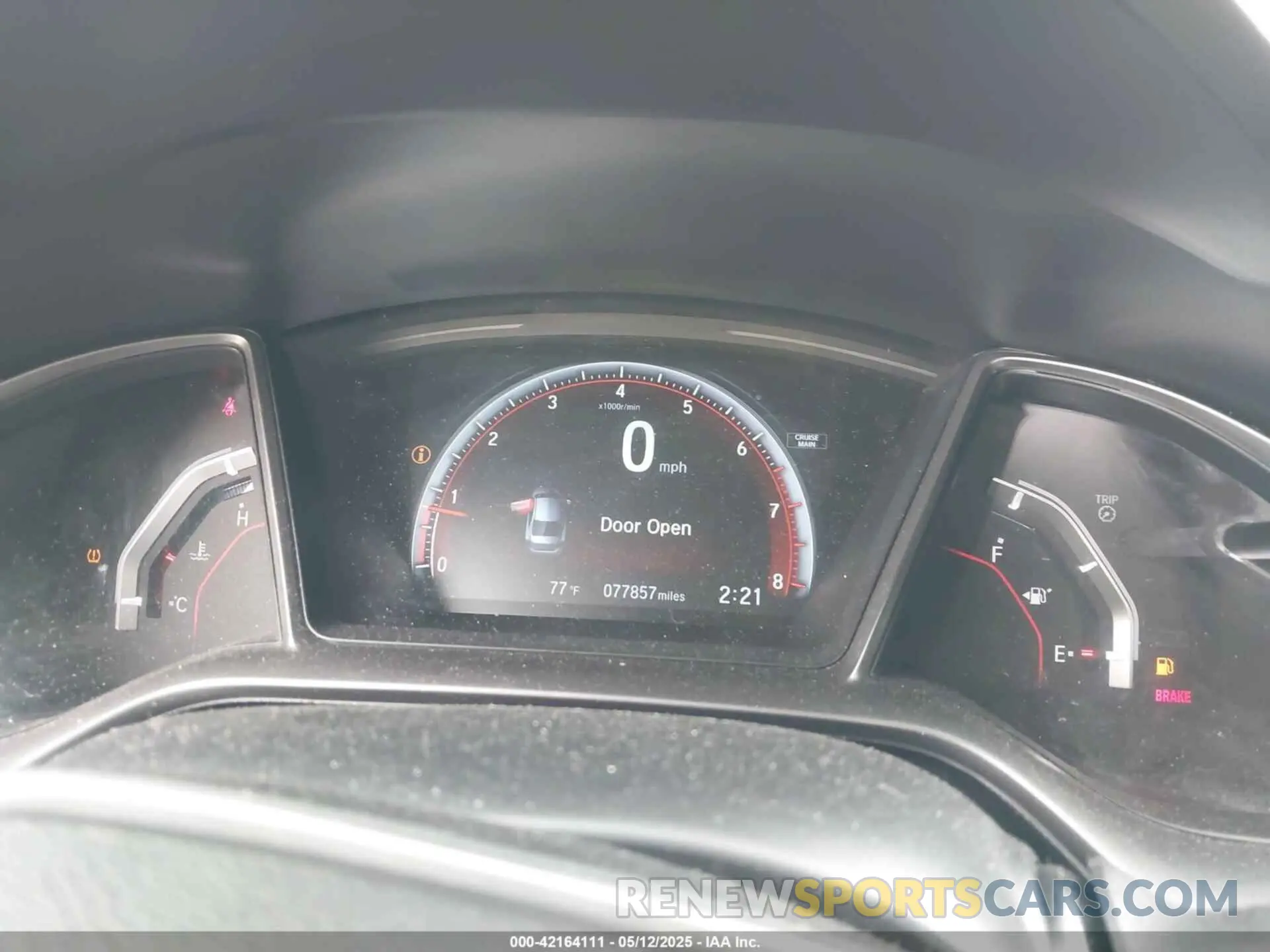 7 Photograph of a damaged car 2HGFC1E52KH703403 HONDA CIVIC SI 2019