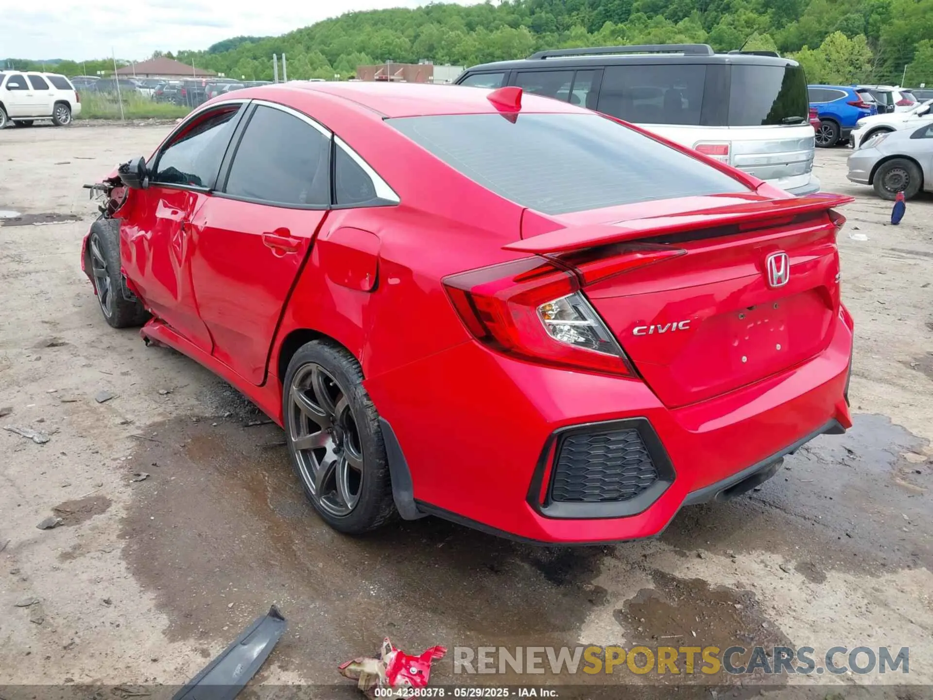 3 Photograph of a damaged car 2HGFC1E55KH701578 HONDA CIVIC SI 2019