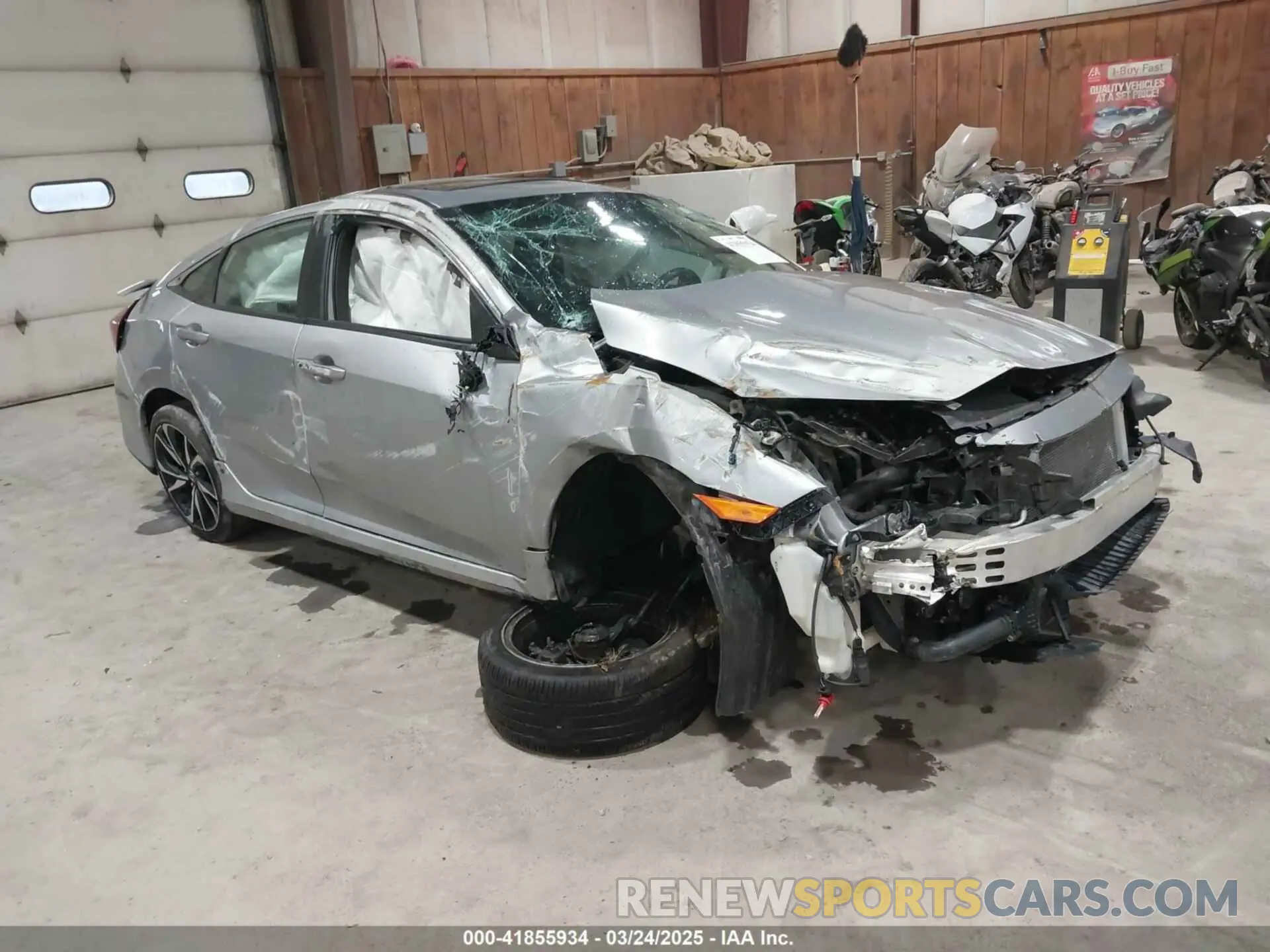 1 Photograph of a damaged car 2HGFC1E55KH707008 HONDA CIVIC SI 2019