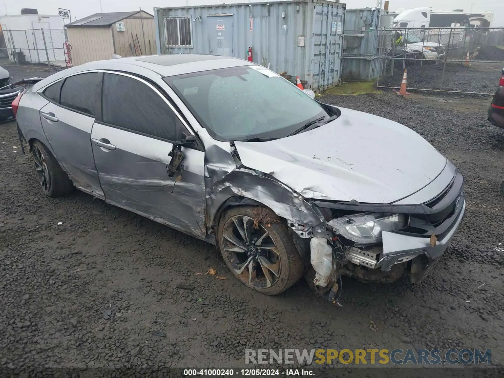 1 Photograph of a damaged car 2HGFC1E58KH701445 HONDA CIVIC SI 2019