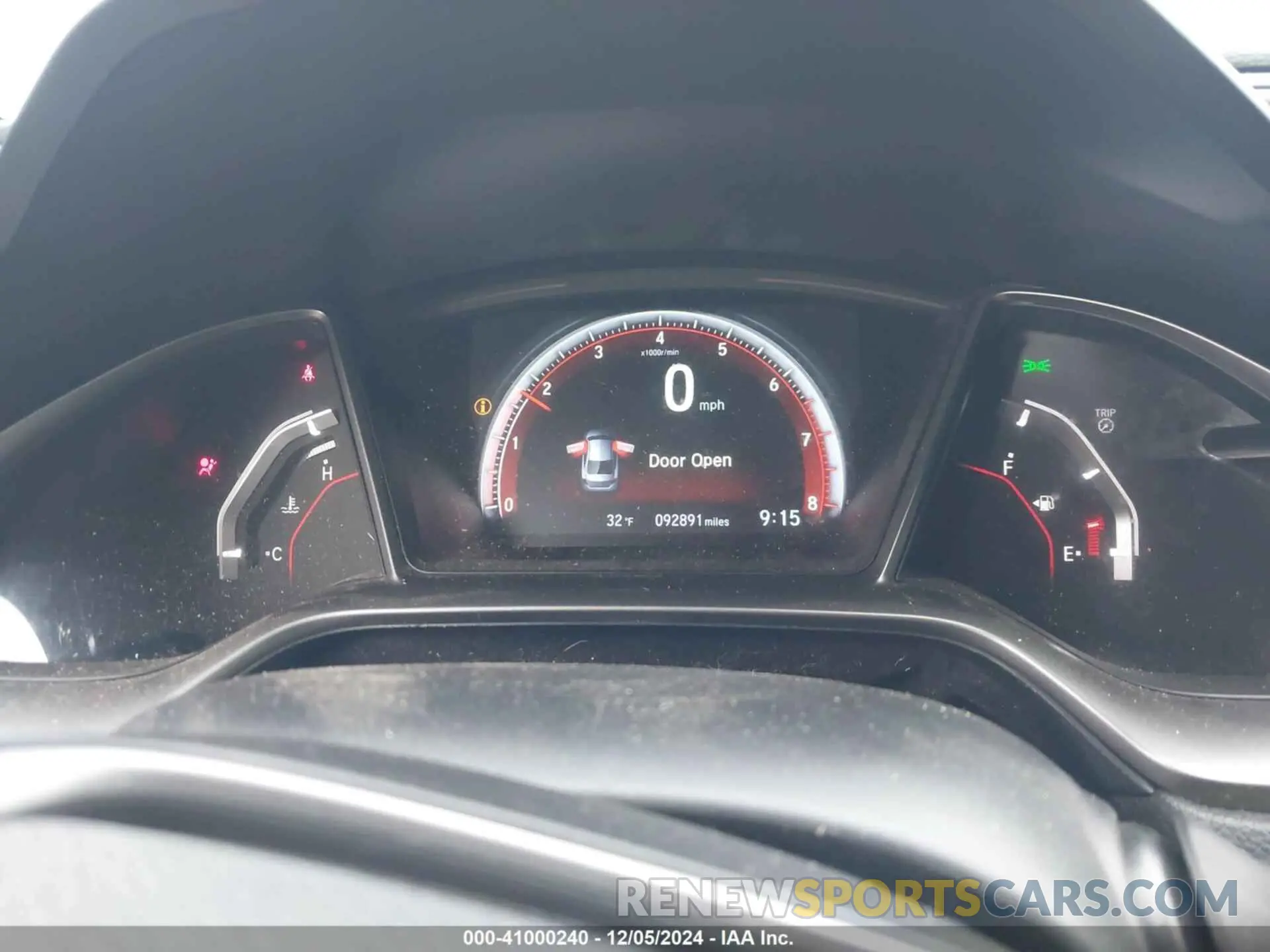 7 Photograph of a damaged car 2HGFC1E58KH701445 HONDA CIVIC SI 2019