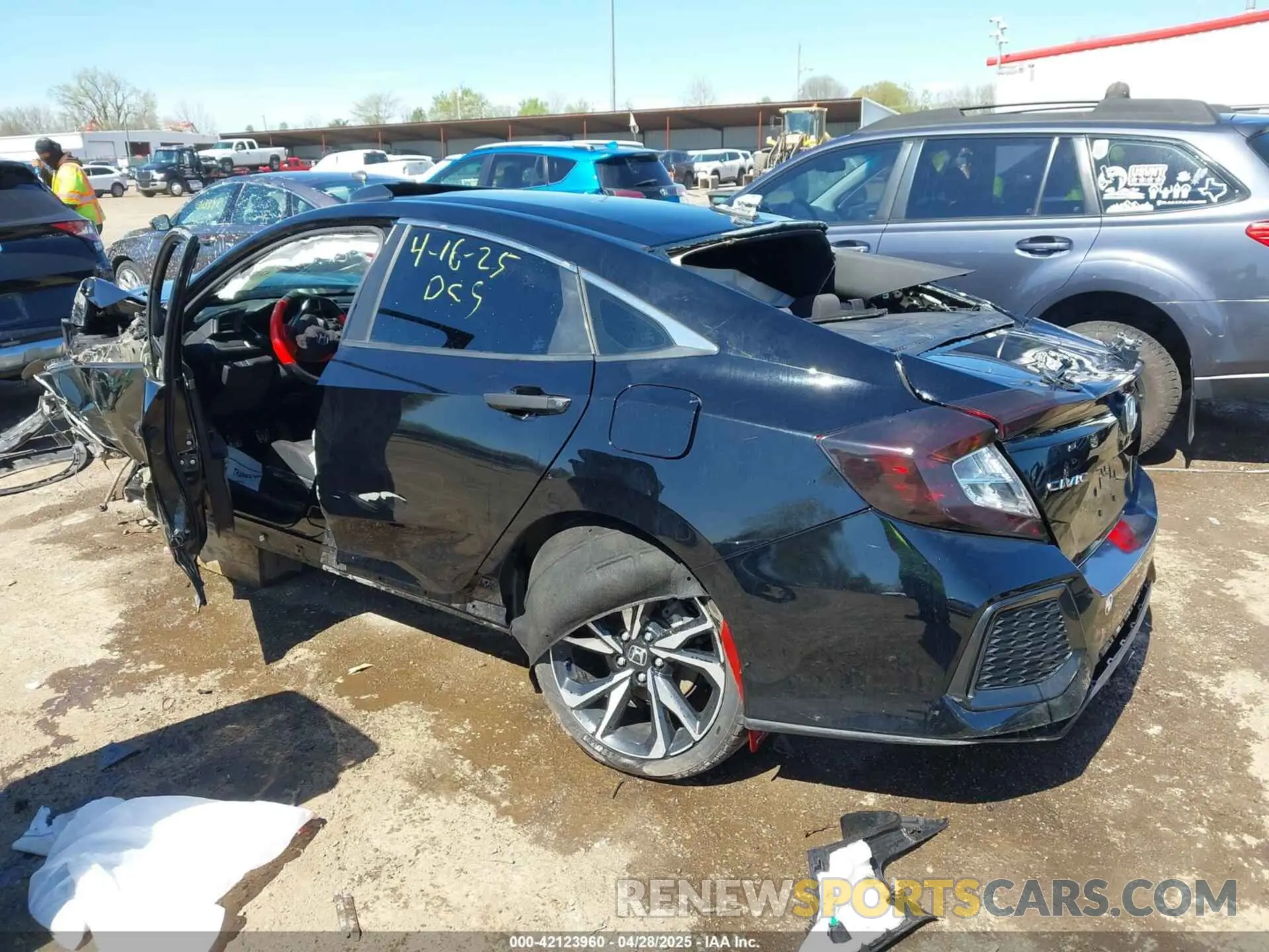 3 Photograph of a damaged car 2HGFC1E5XKH705996 HONDA CIVIC SI 2019