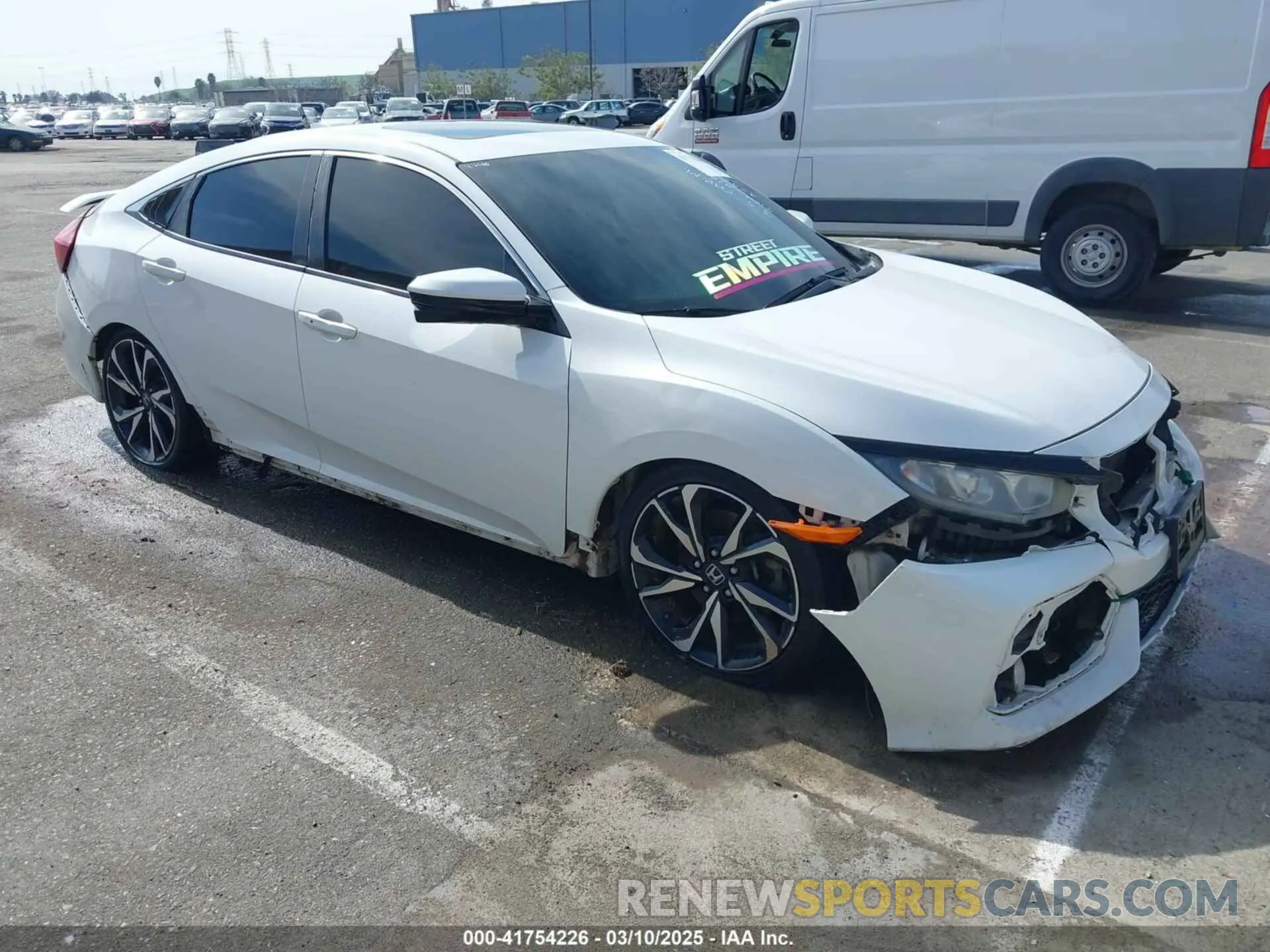 1 Photograph of a damaged car 2HGFC1E5XKH707473 HONDA CIVIC SI 2019
