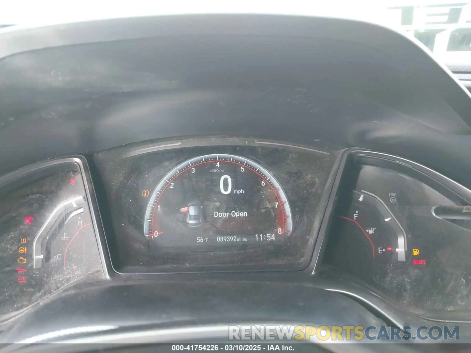 7 Photograph of a damaged car 2HGFC1E5XKH707473 HONDA CIVIC SI 2019