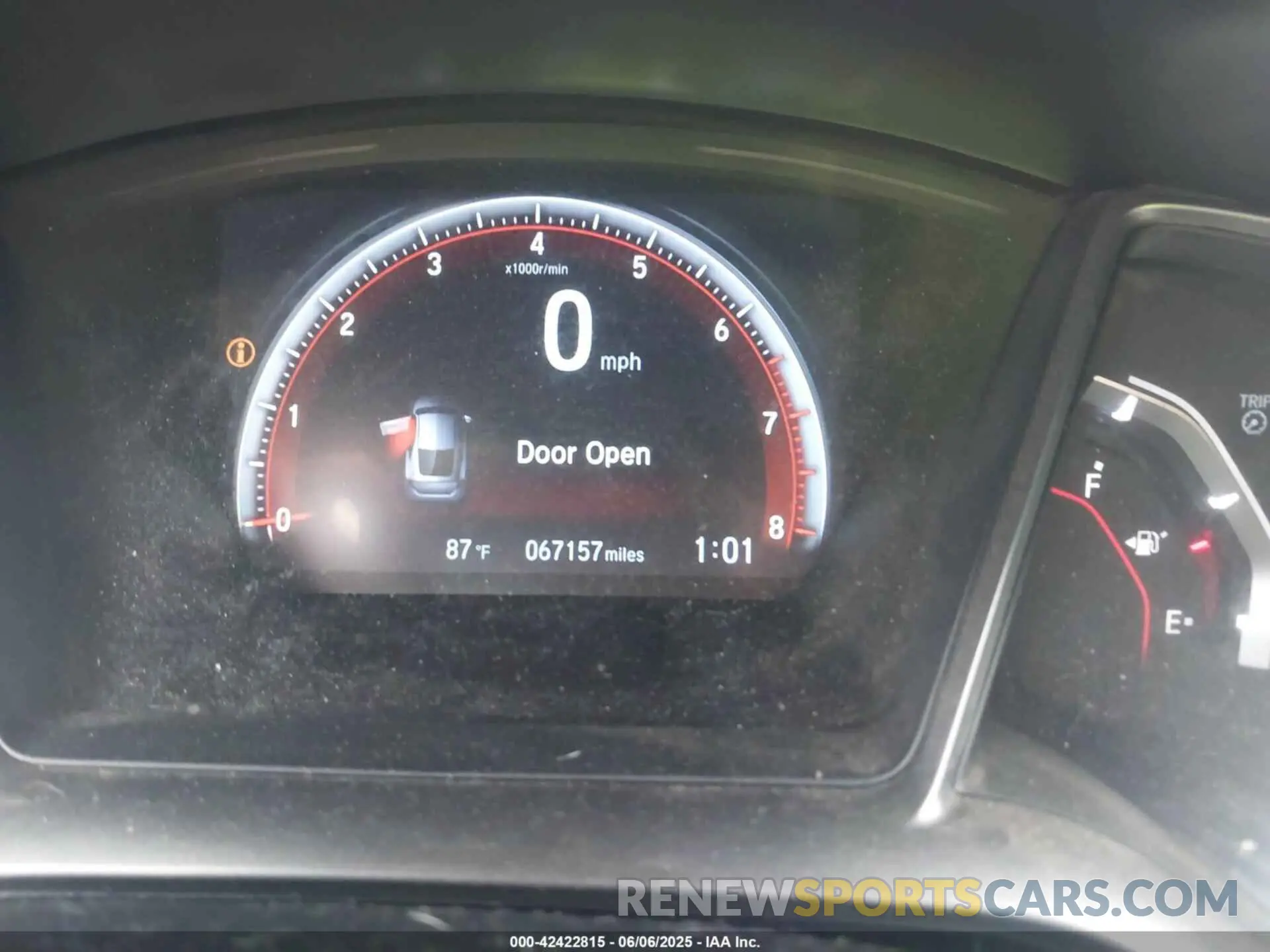 15 Photograph of a damaged car 2HGFC3A53KH752062 HONDA CIVIC SI 2019